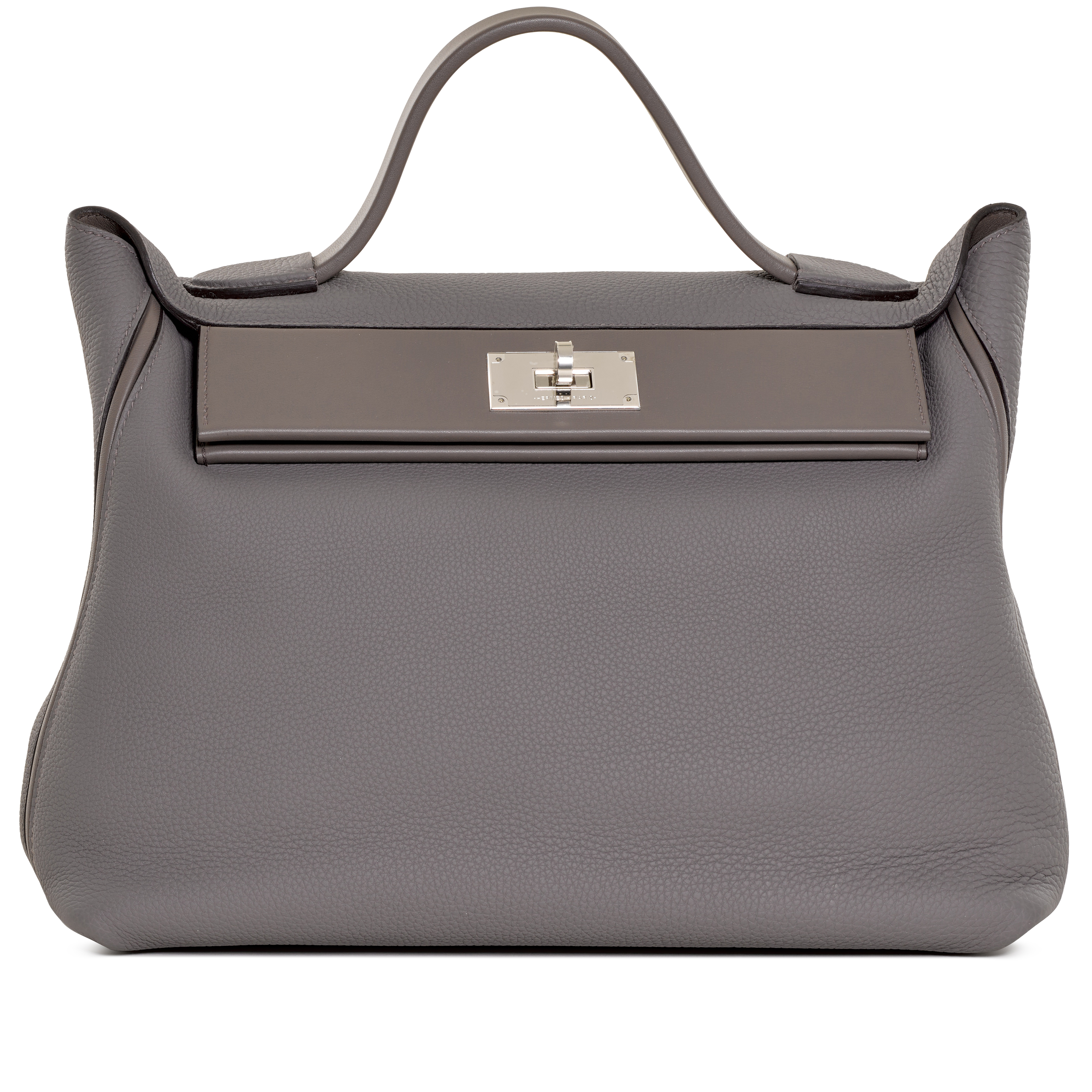 Hermès Gris Meyer Clemence And Swift 24/24 35 Palladium Hardware