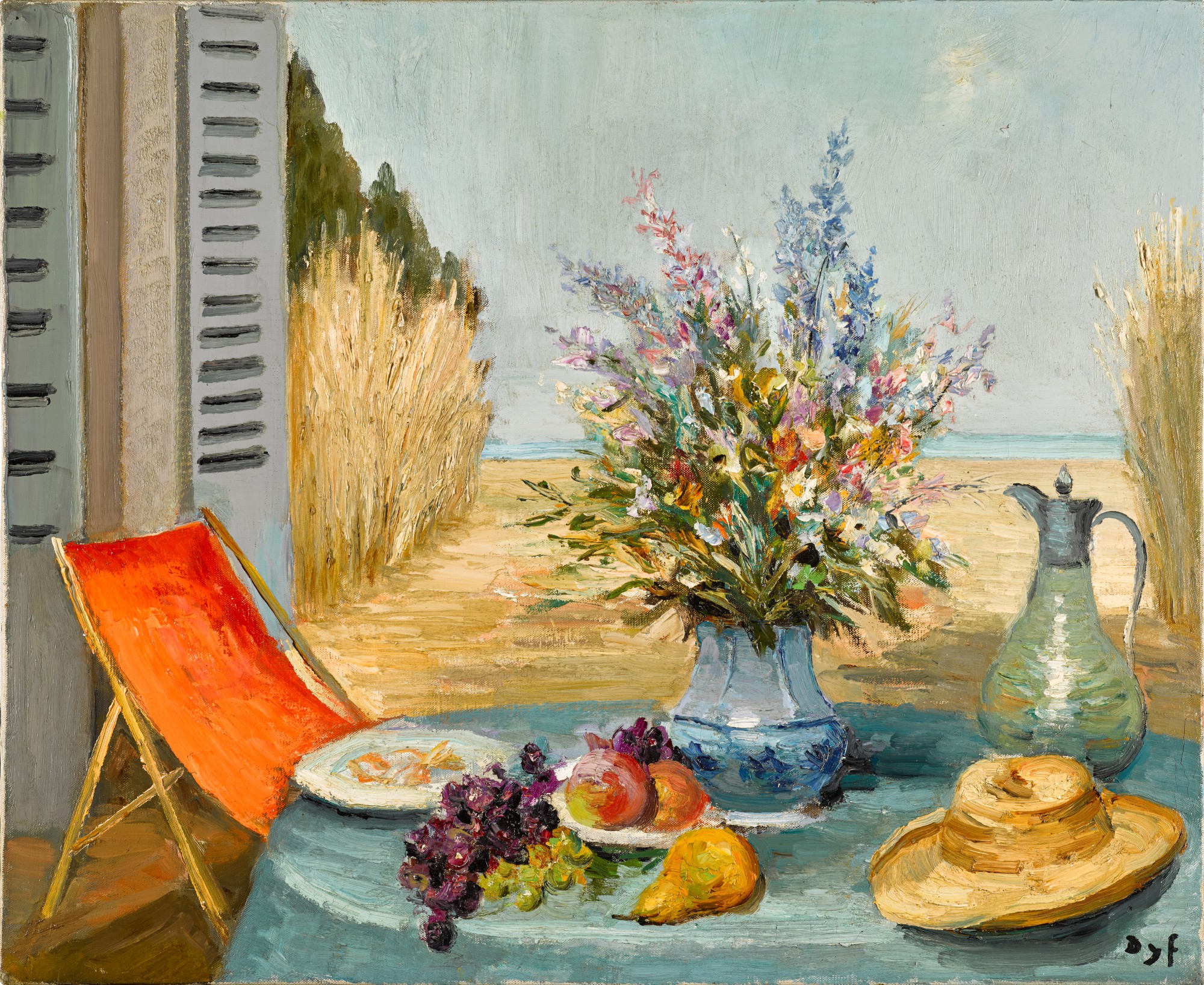 Fenêtre ouverte sur la mer (Provence) | Impressionist and Modern Art