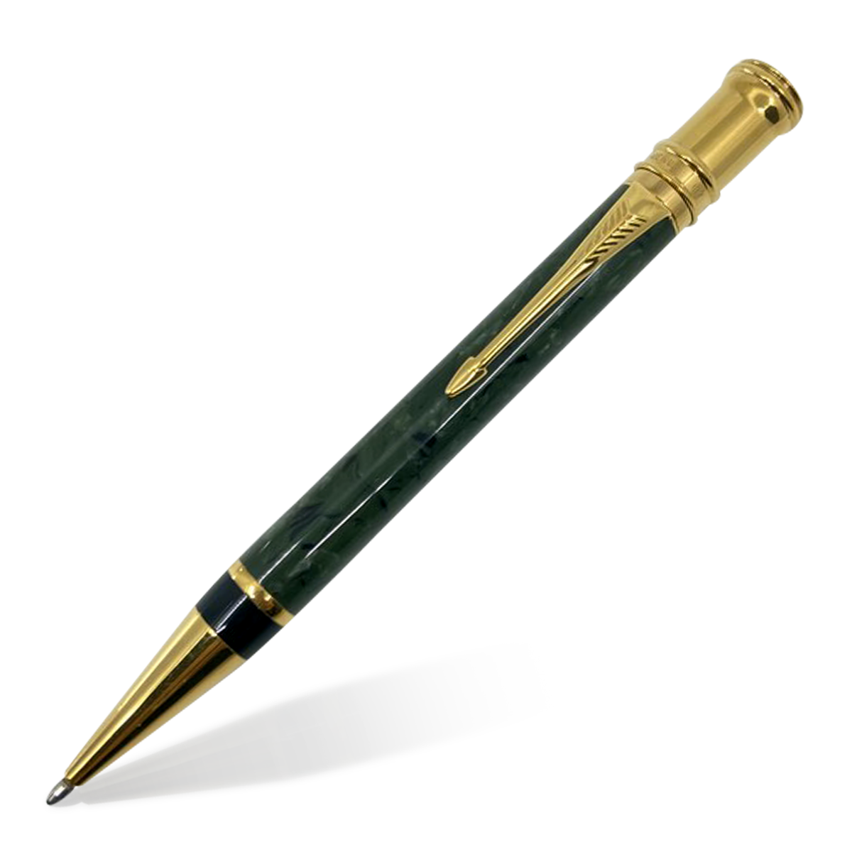 PARKER DUOFOLD Green PT ボールペン Parker Modern Duofold Ballpoint and Pencil Set (UK, 1991