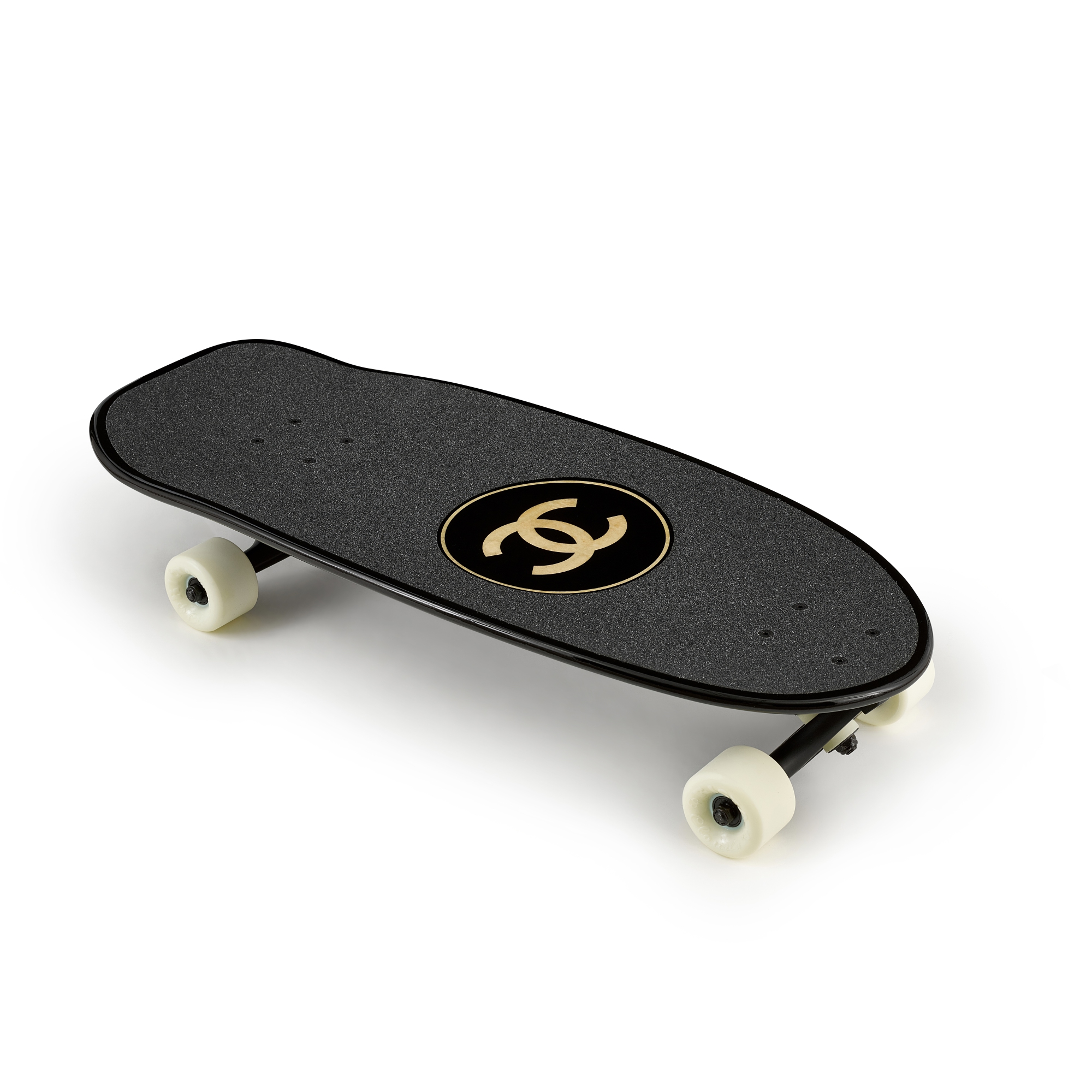 スケートボード CHANEL LACQUERED WOOD BLACK SKATEBOARD CHANEL LACQUERED WOOD BLACK SKATEBOARD Chanel Black Wood