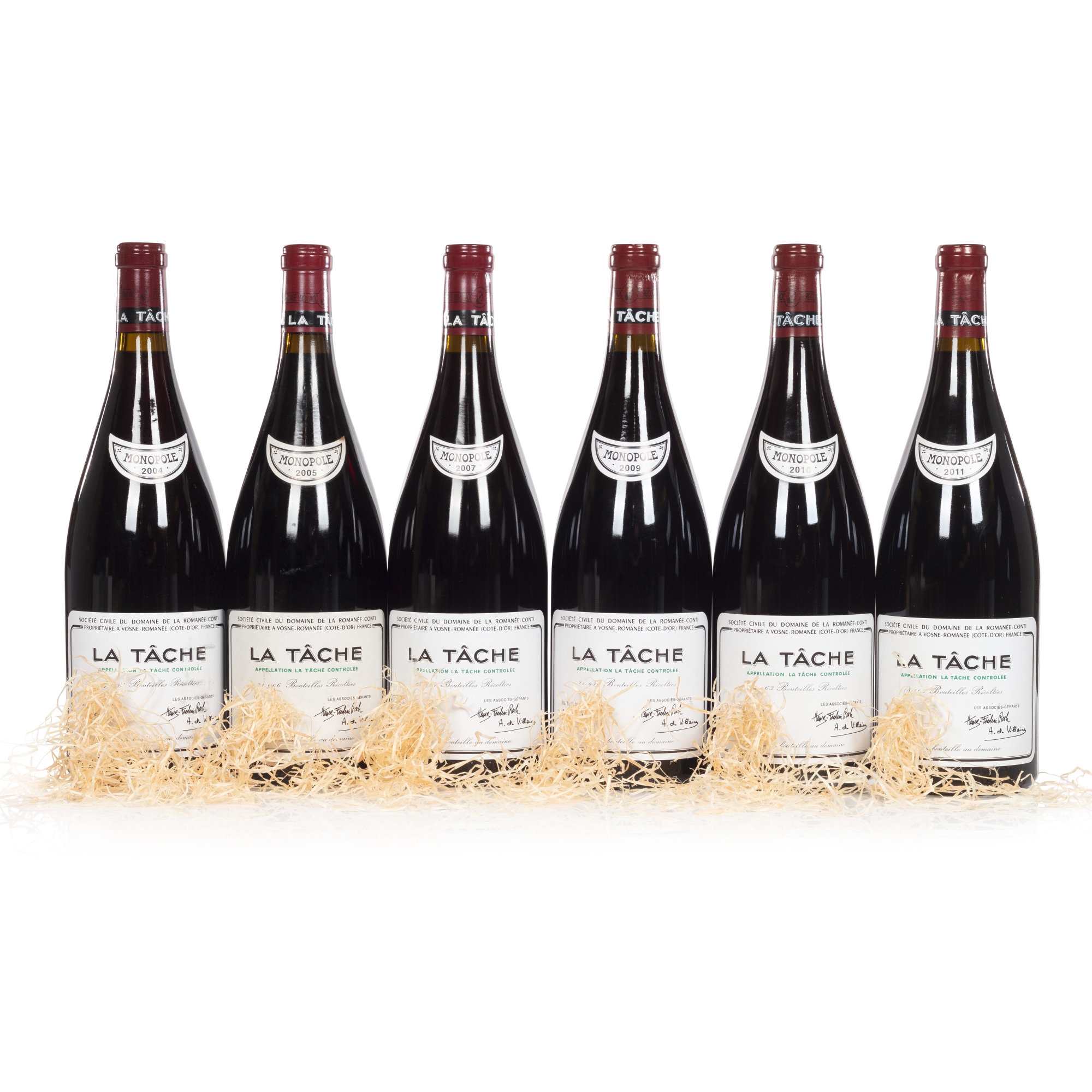 Etiquette+ Contre+ Collerette La Tache 1973 N° 18942 Romanee Conti §26