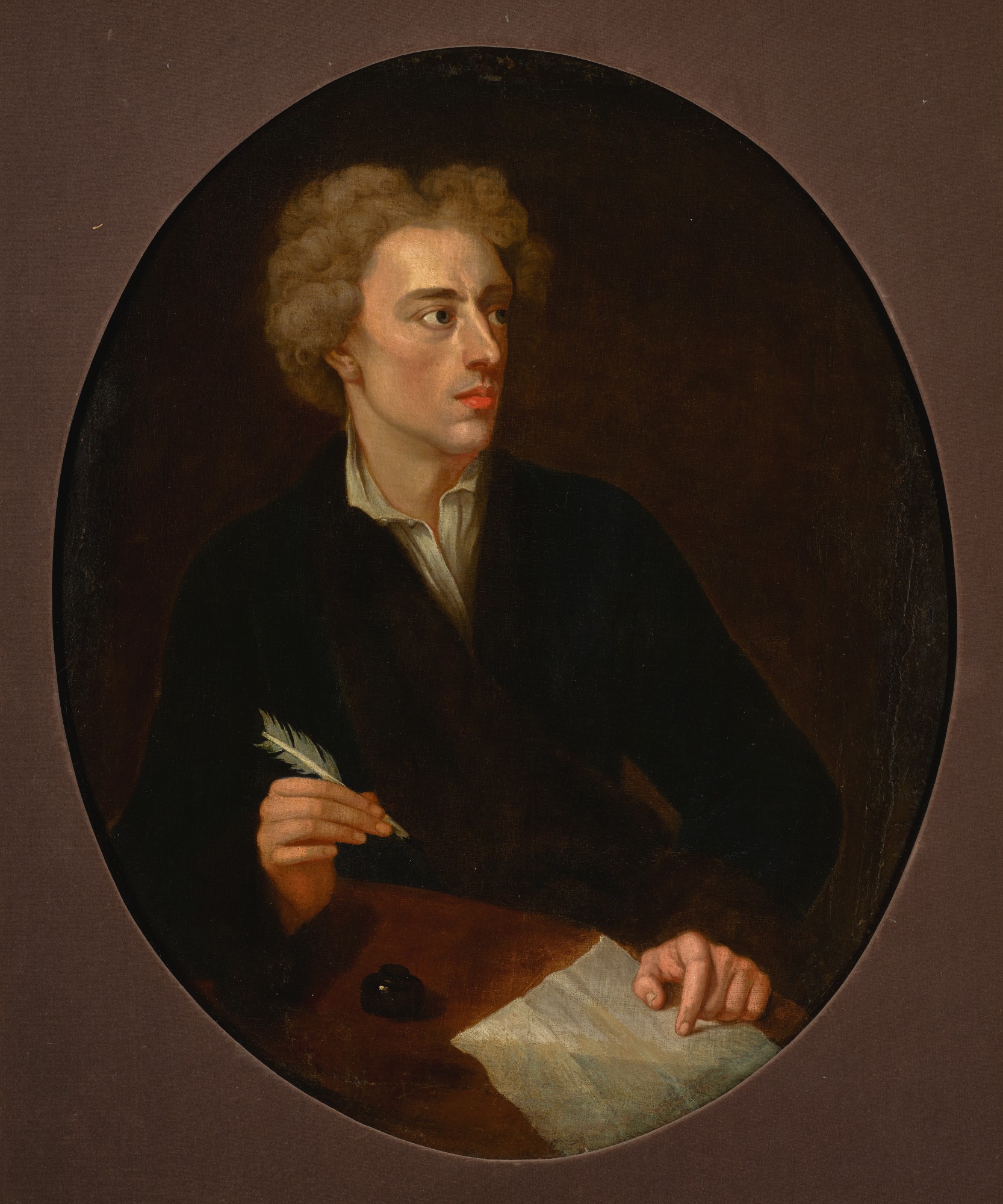 STUDIO OF MICHAEL DAHL Portrait of Alexander Pope, eighteenth century