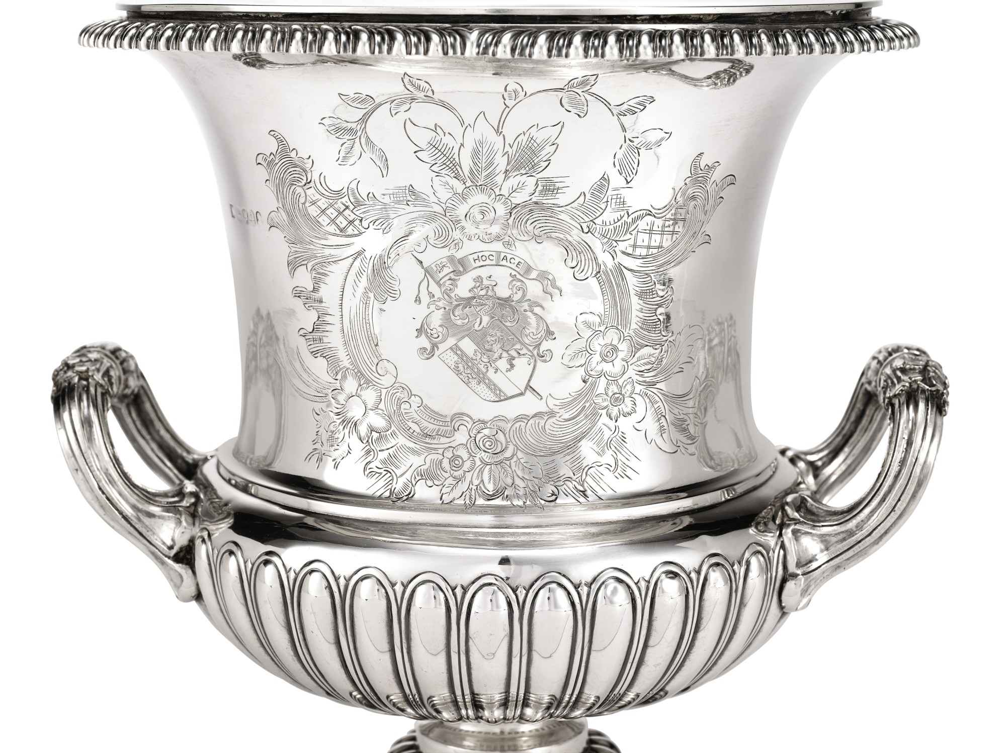 A Pair of IV Silver Wine Coolers, Liners and Rims, William