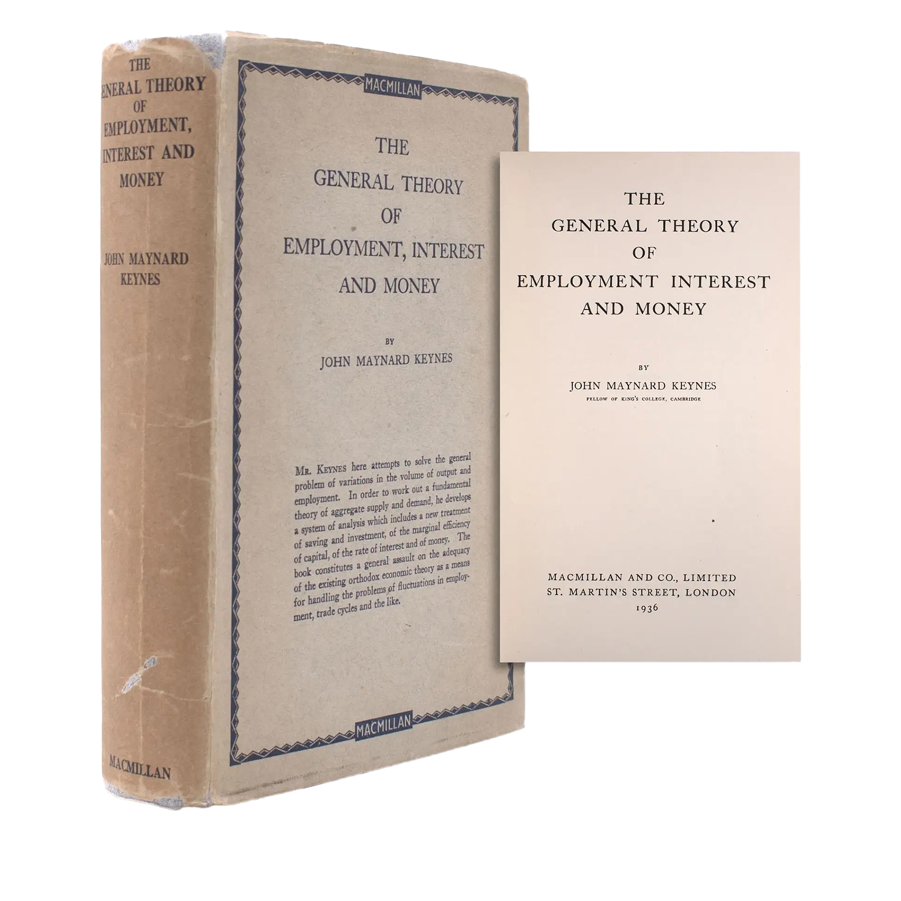 John Maynard Keynes Vintage The General Theory Of Employment