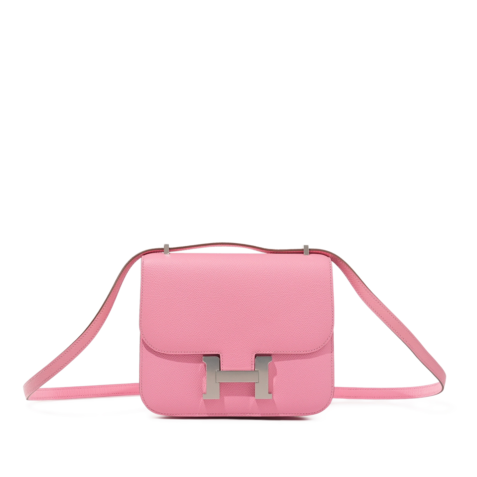 Hermès Rose Confetti Espom Mini Constance 18 Palladium Hardware