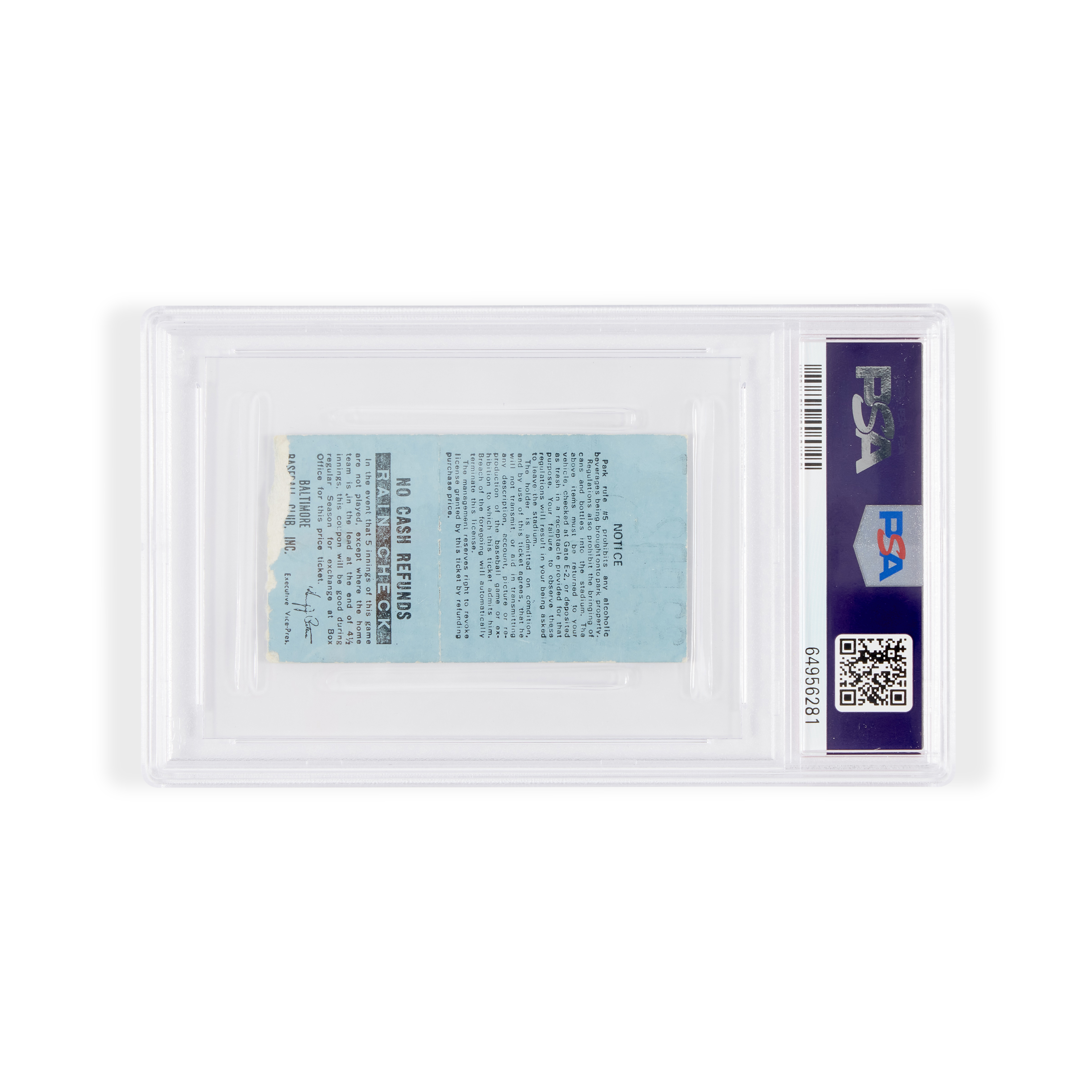 Cal Ripken Jr. Vintage 1981 First MLB Start Ticket Stub Available