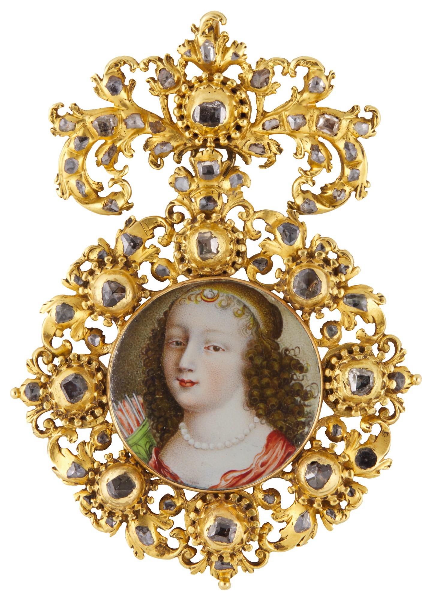 CONTINENTAL SCHOOL, CIRCA 1650 | PORTRAIT OF A LADY IN THE GUISE OF DIANA, CIRCA 1650