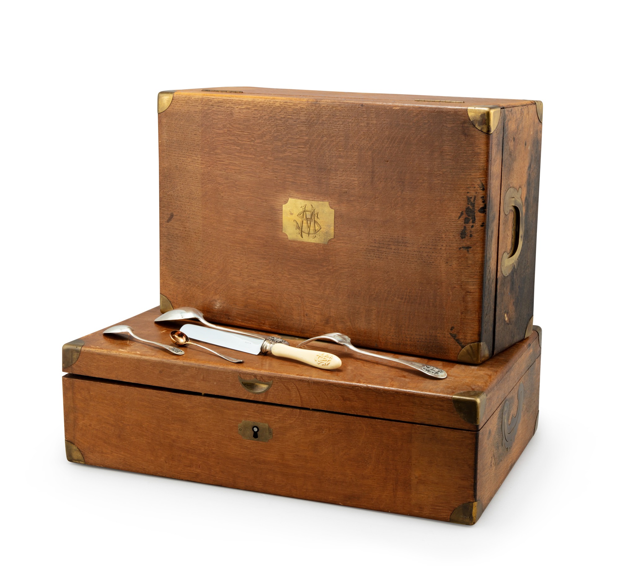 A French silver 265-piece flatware set, Ernest Compère, Paris, circa ...