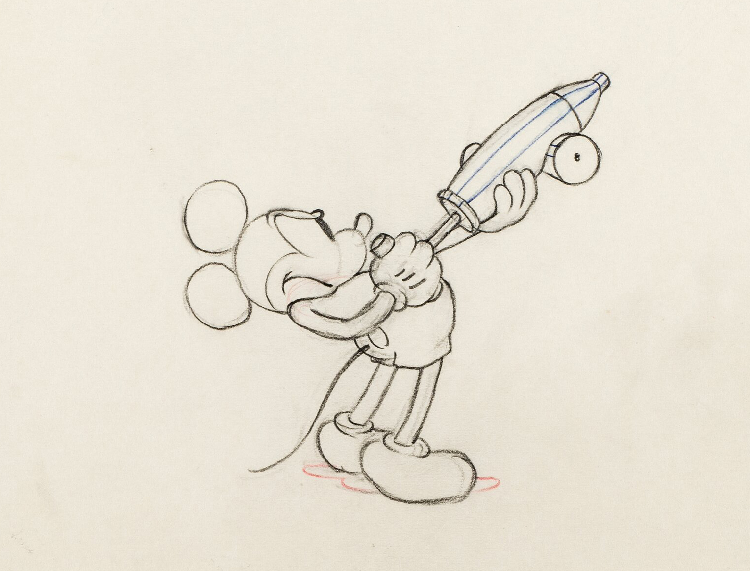 ミッキーマウス 鉛筆画 Mickey's Garden WALT DISNEY's MICKEY MOUSE and PLUTO in MICKEY'S GARDEN 1935