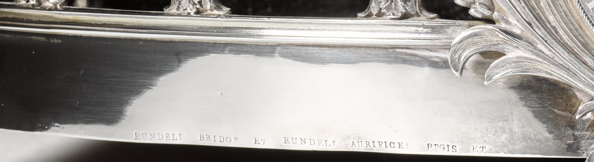 A George III silver mirror plateau in six sections, Benjamin Smith ...