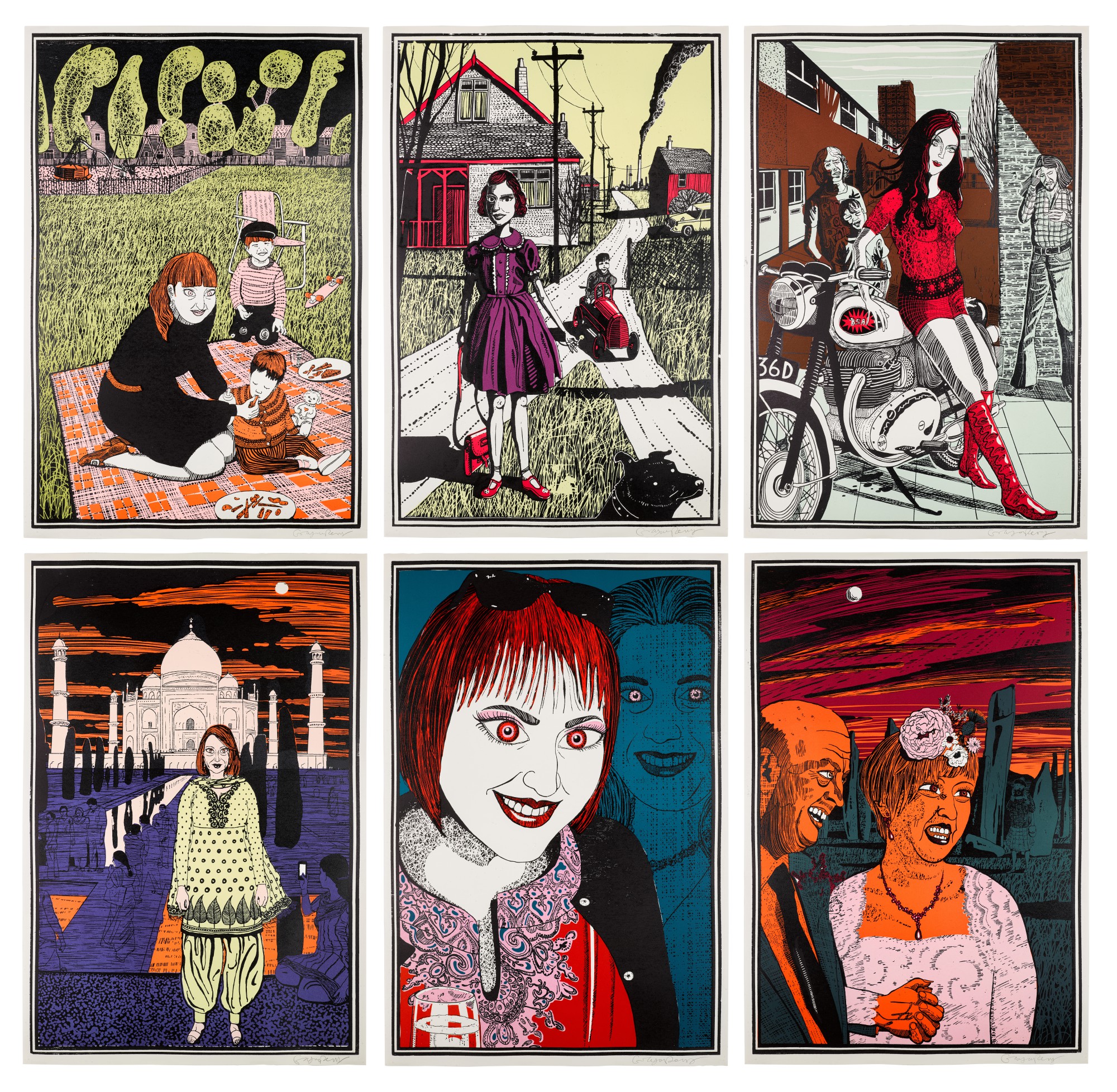 Six Snapshots of Julie (colour) Made in Britain 2021 Sotheby's