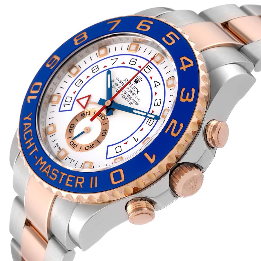 Rolex Yachtmaster II (Reference 116681). A rose gold and stainless steel automatic wristwatch with chronograph. 2012 - Image 5