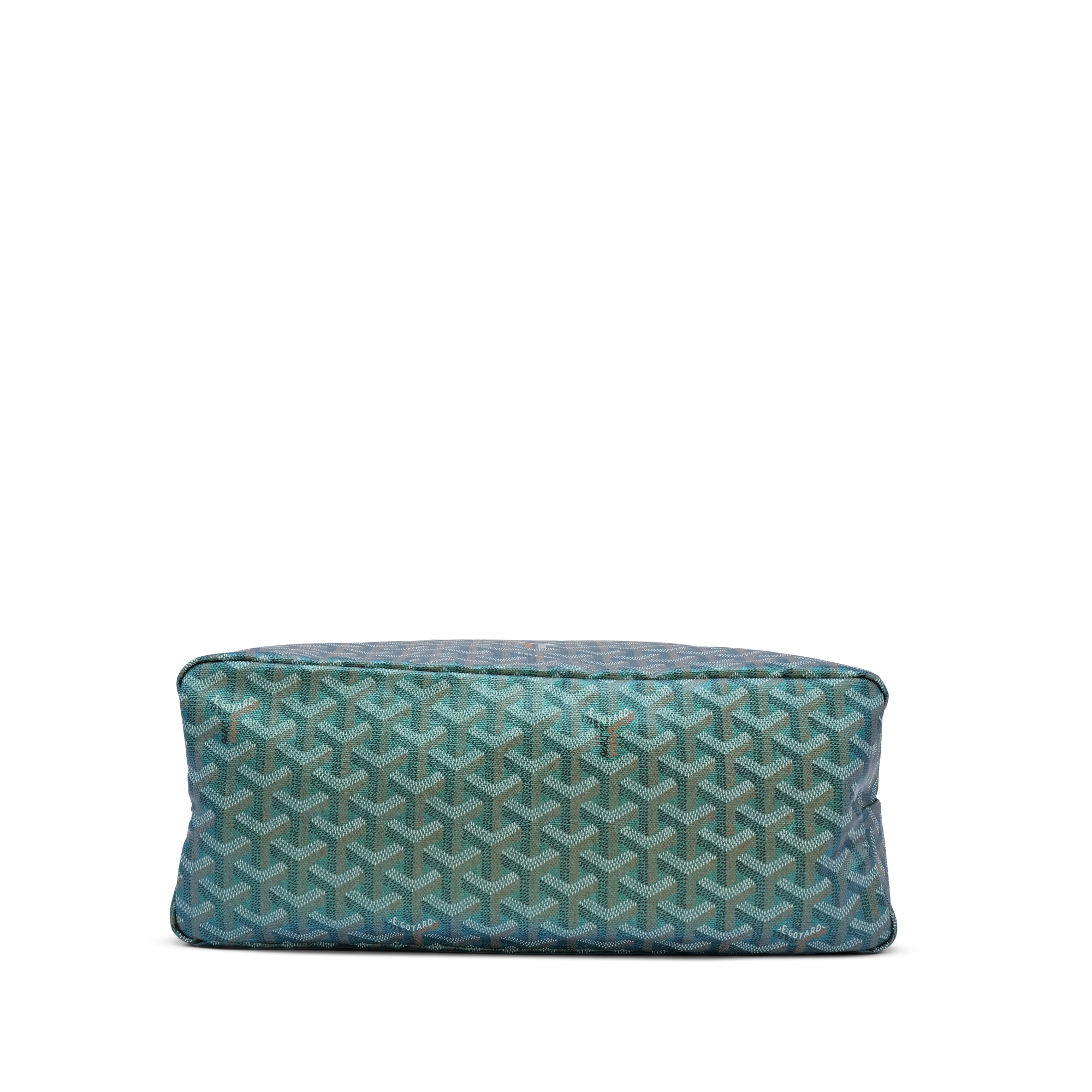 Pearly Green Goyardine Canvas and Chevroches Calfskin Boheme Hobo Bag Palladium Hardware - Image 5