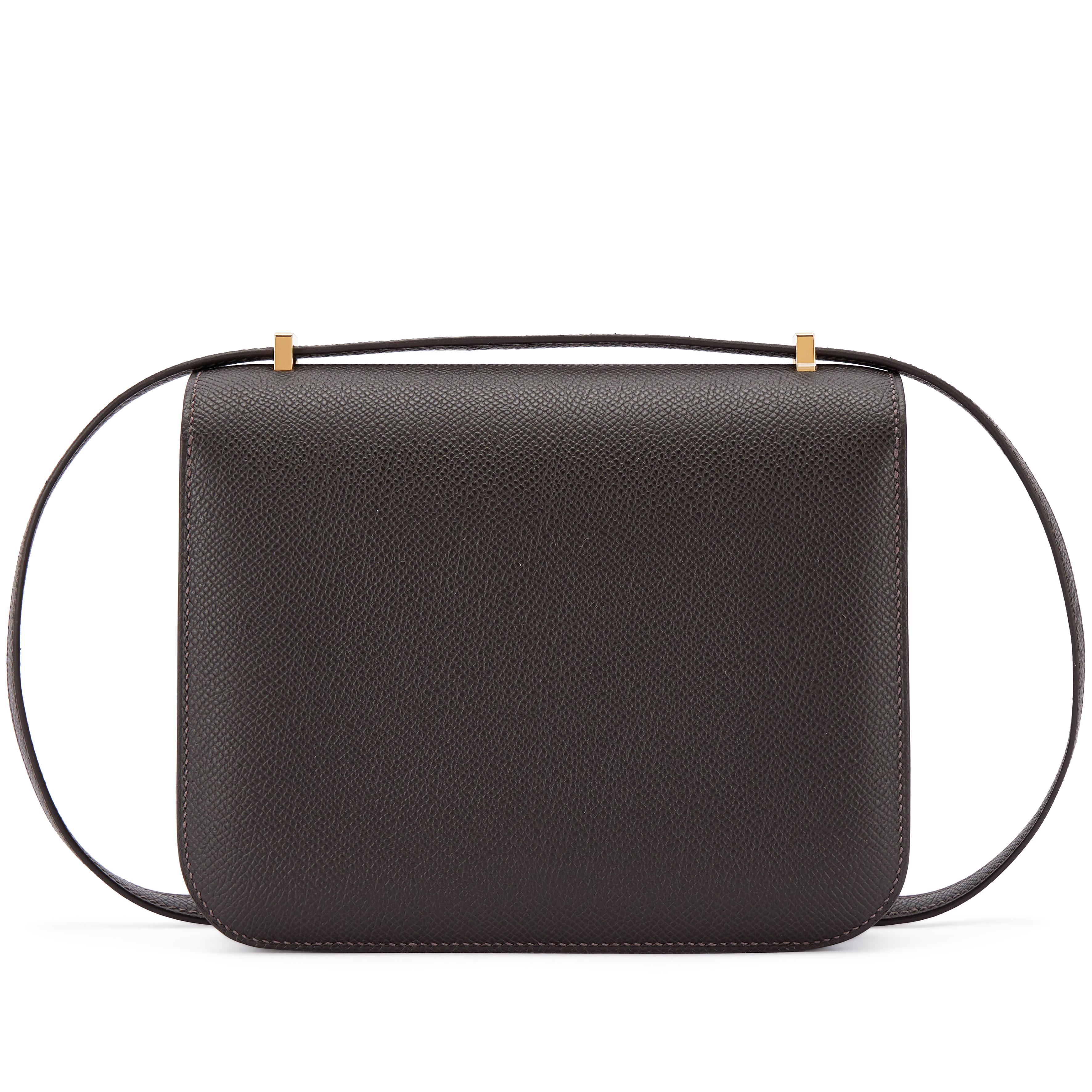 Hermès Bai Brun Epsom Mini Constance 18 Gold Hardware, 2026