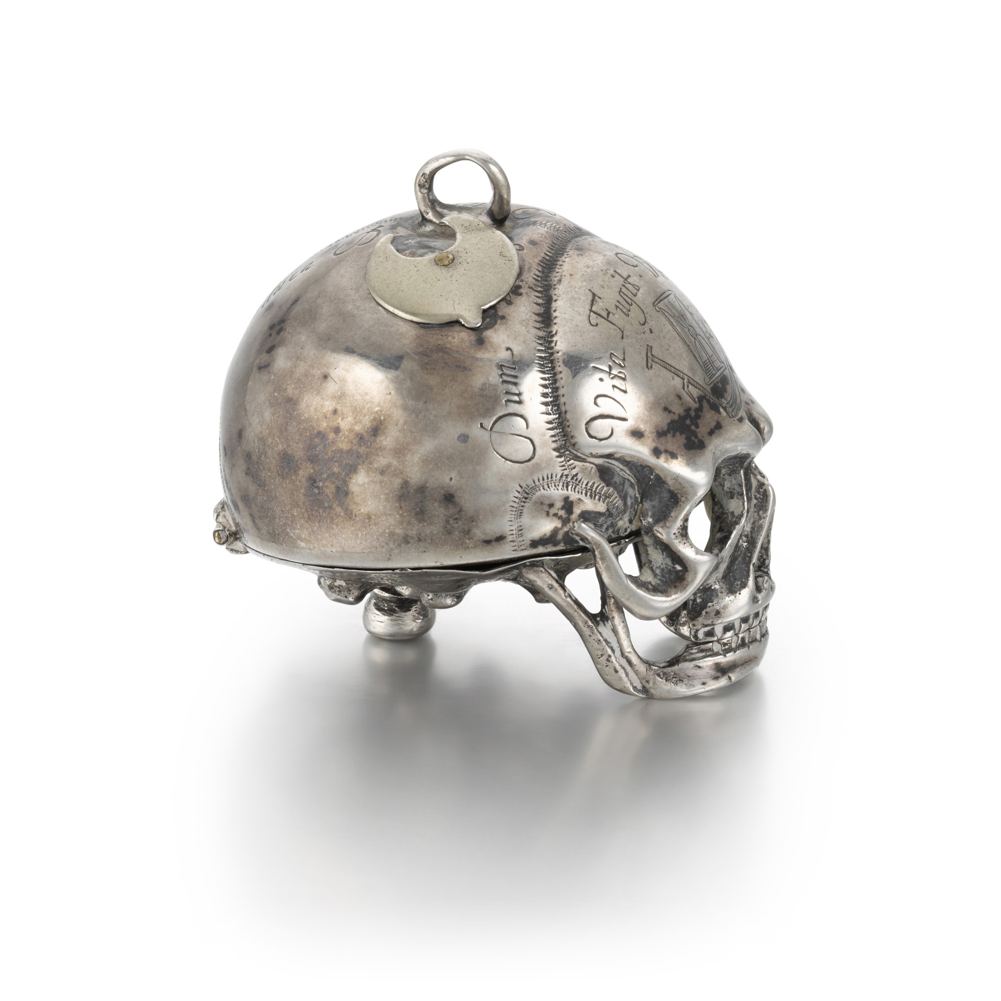 A silver memento mori skull form watch circa 19th century | Royal ...