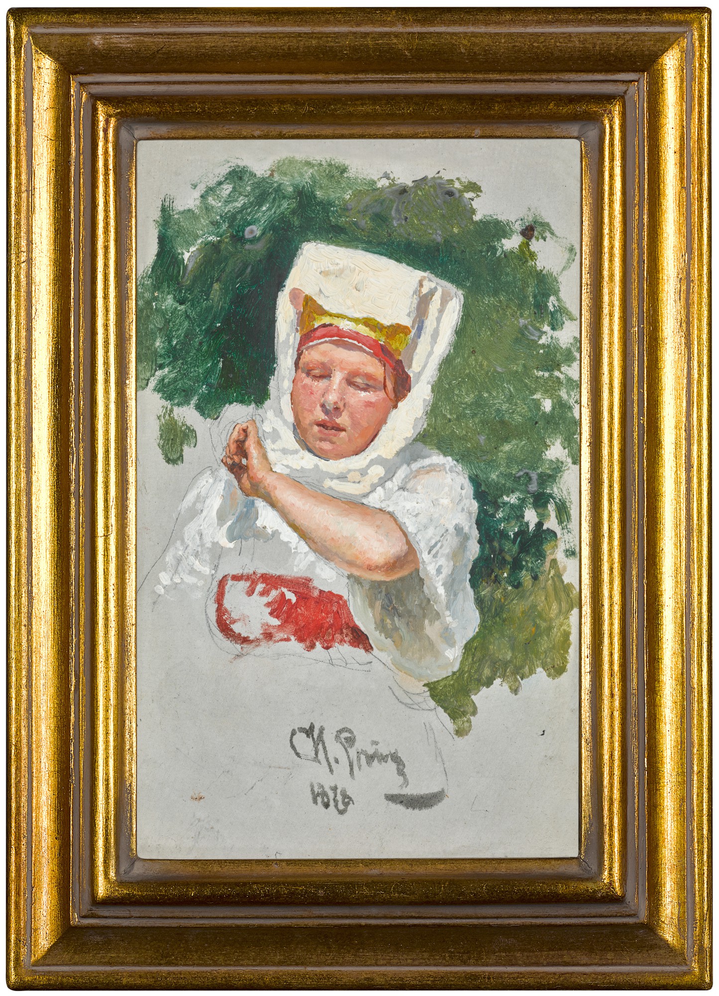 ILYA EFIMOVICH REPIN | STUDY FOR PROCESSION IN AN OAK FOREST | Russian ...