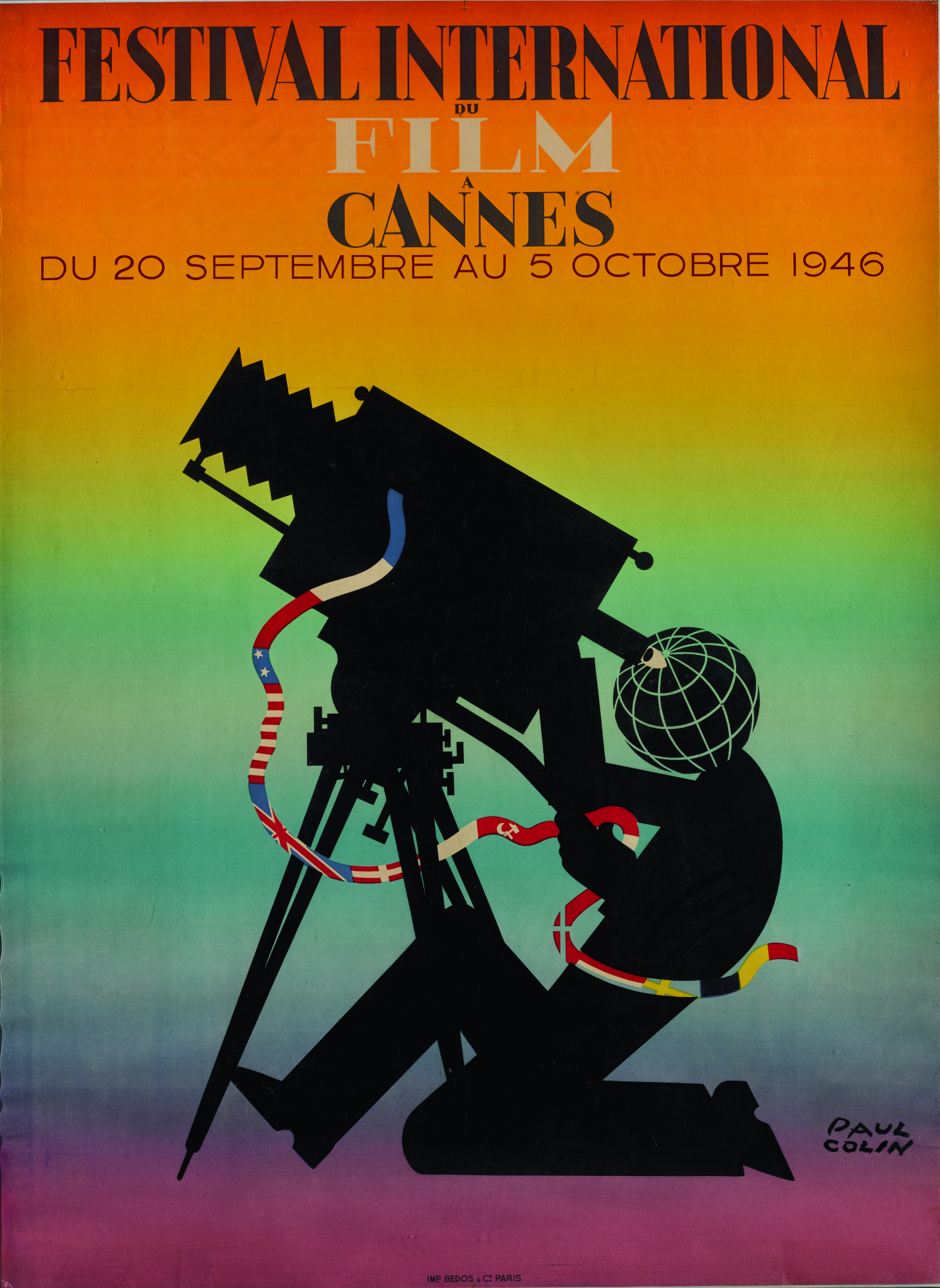 Festival International du Film a Cannes (1946) poster, French