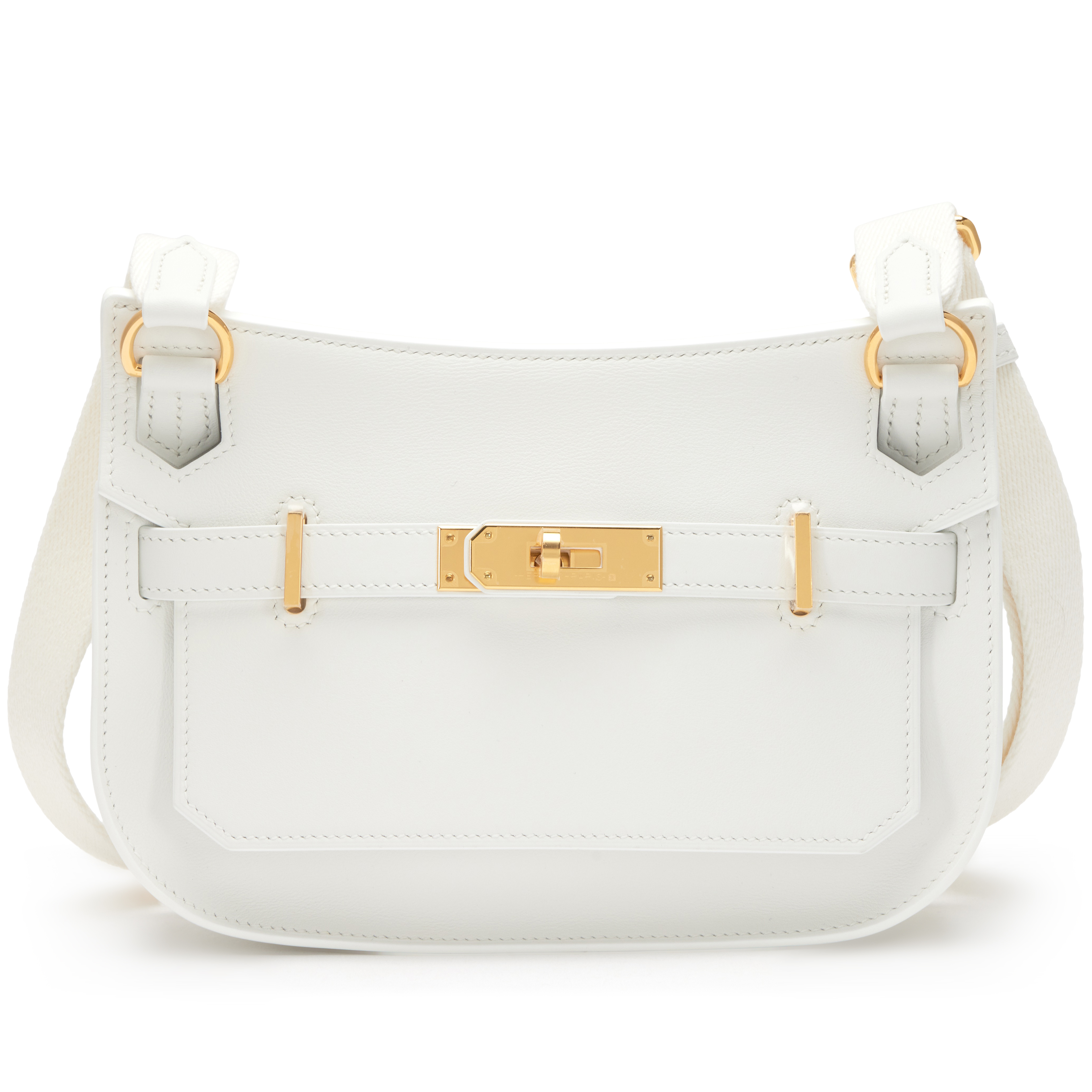 HERMES ホワイト マザーズバッグ Hermès White Swift Mini Jypsiere Gold Hardware, 2024 Available For