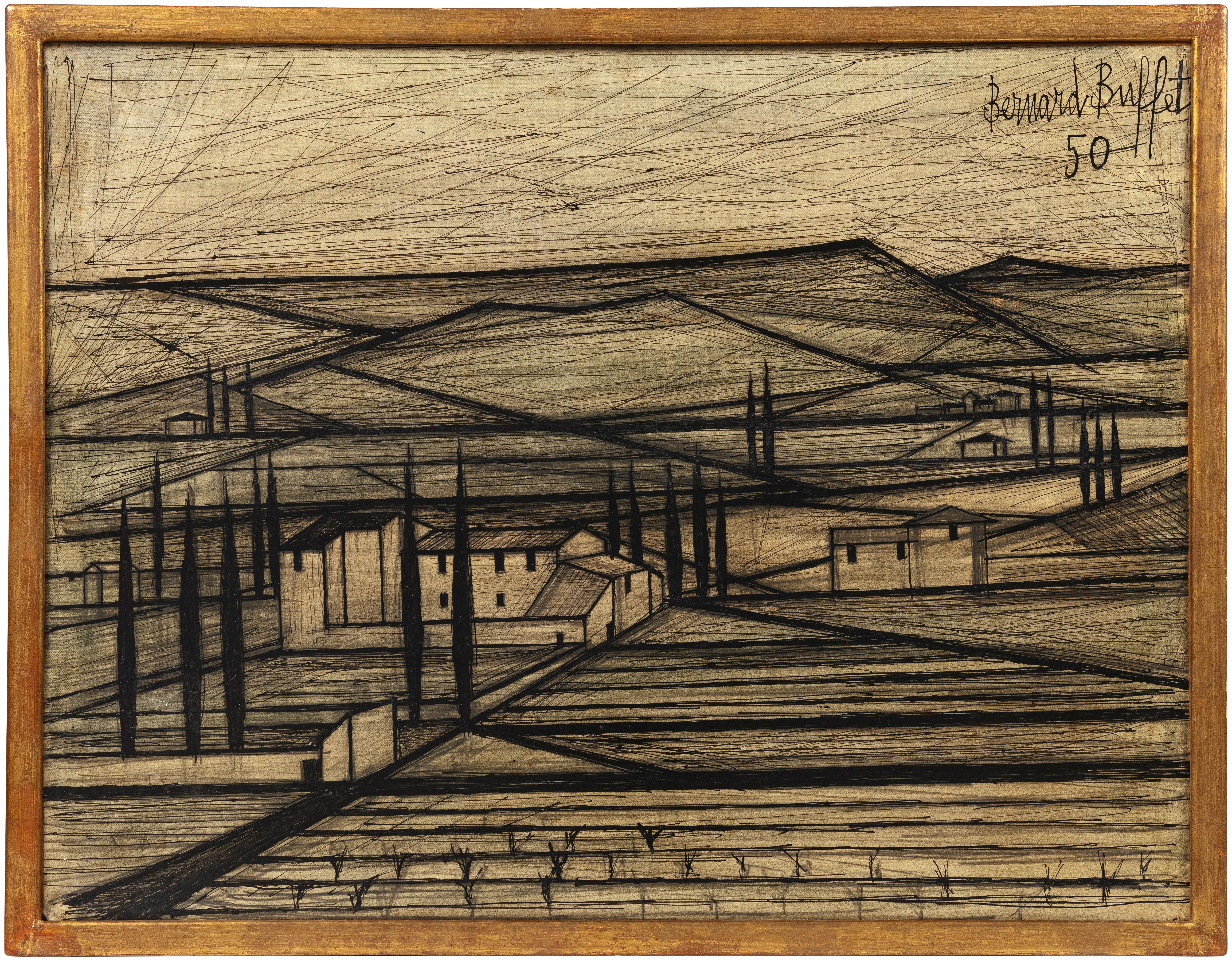 Bernard Buffet Paysage Du Vaucluse Available For Immediate Sale At