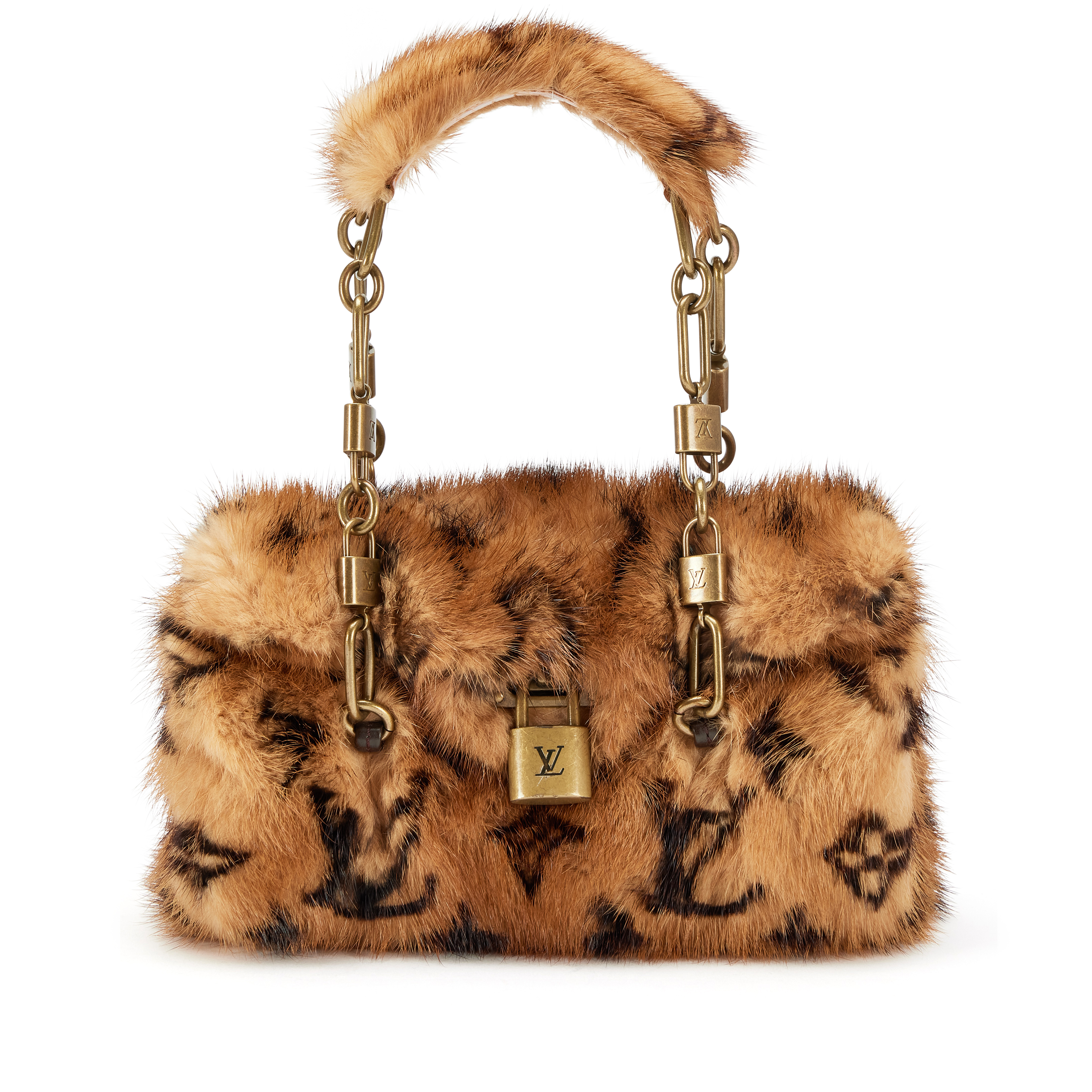 Louis Vuitton Vintage Brown Monogram Mink And Alligator Les