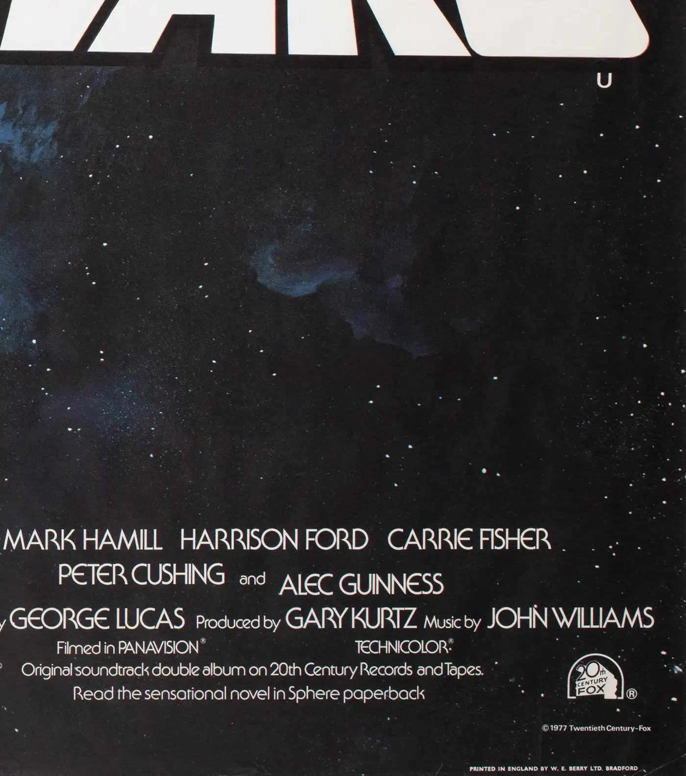 Tom William Chantrell Vintage British Star Wars Movie Poster