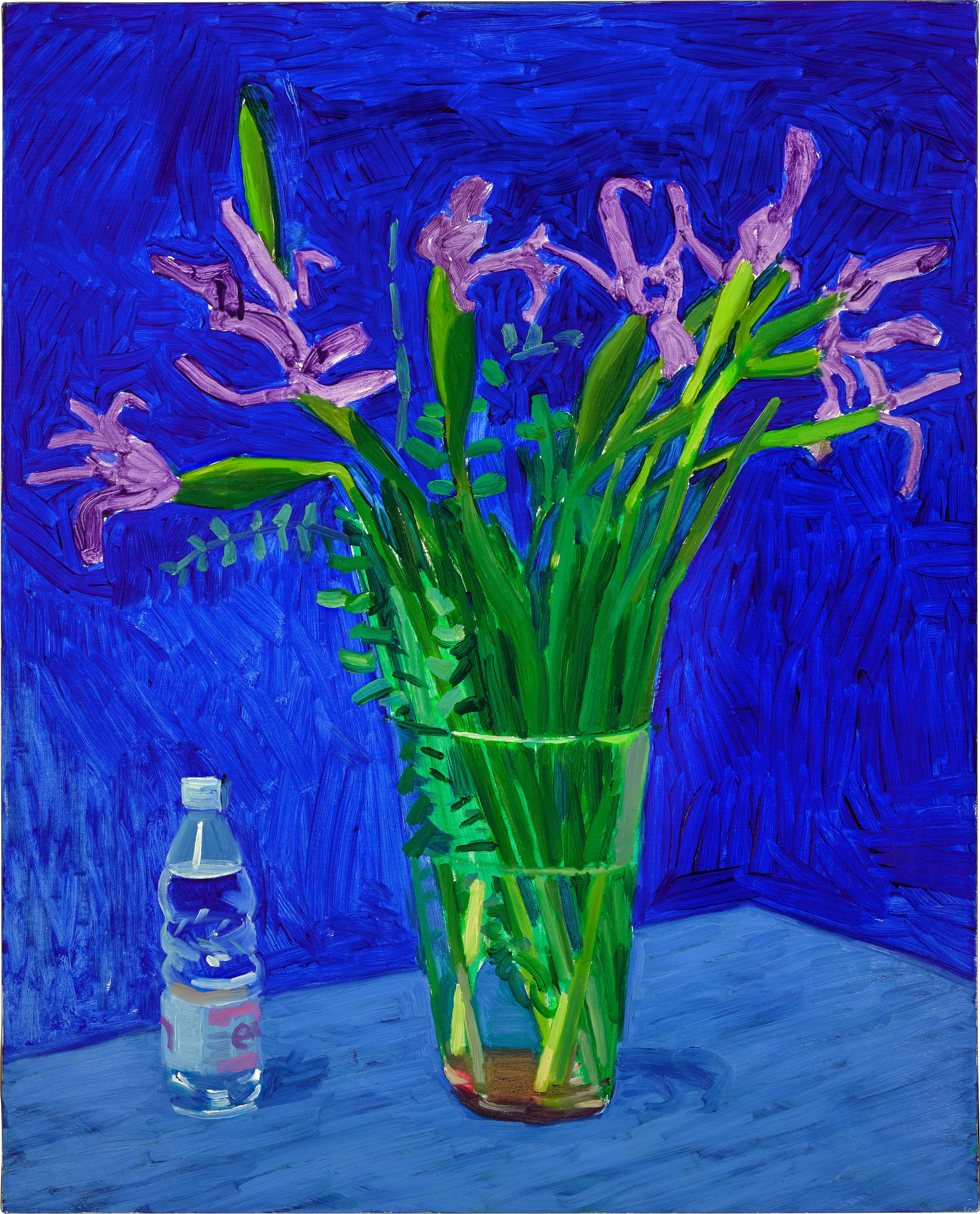 額装品/Iris With Evian Bottle/デビット ホックニー David Hockney | Iris with Evian Bottle - Printed Matter