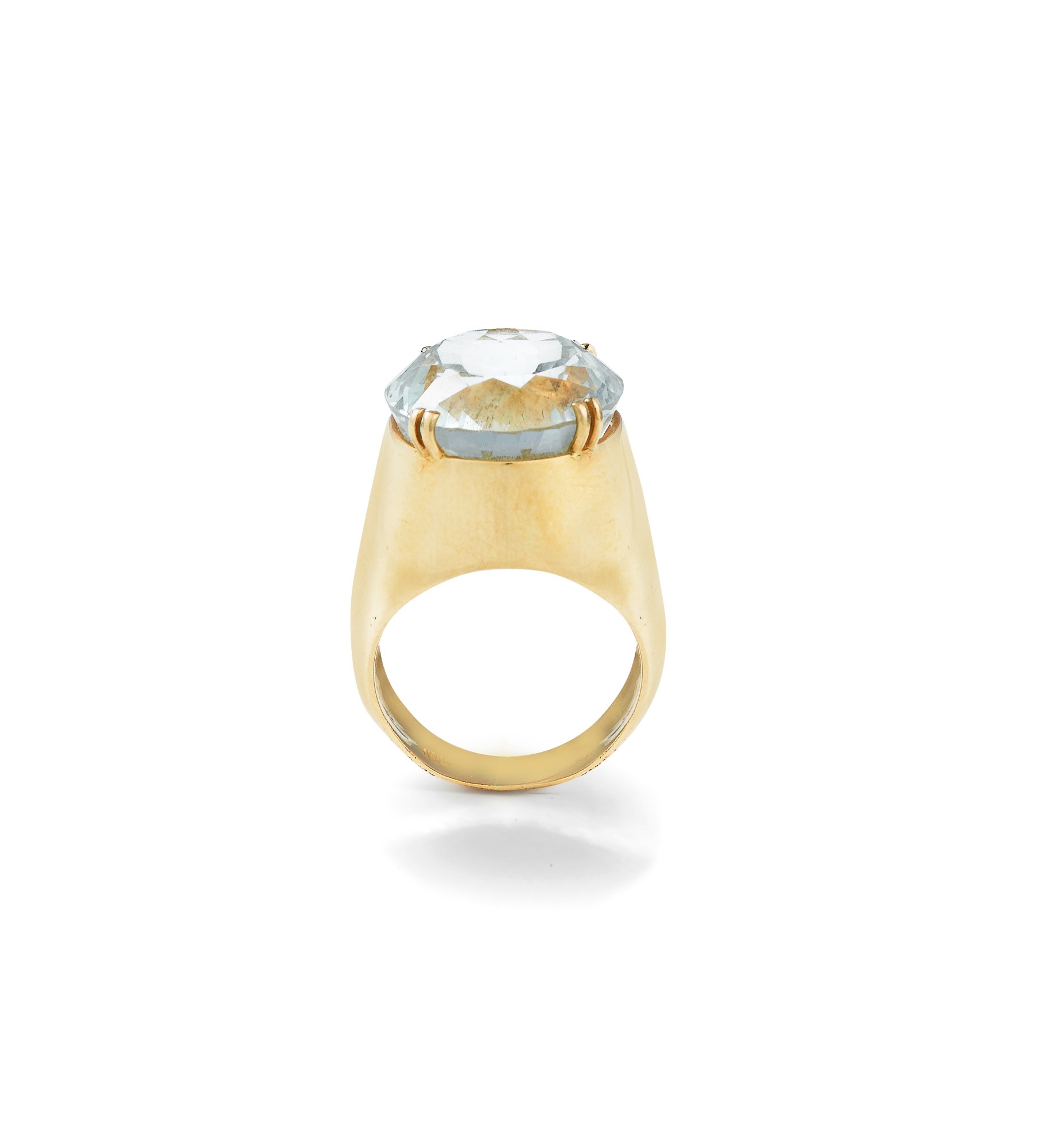 Bague En Argent 925 - Véritables Opale Et Aigue-marine - Taille 56.5 - Design Créateur (modèle 711)