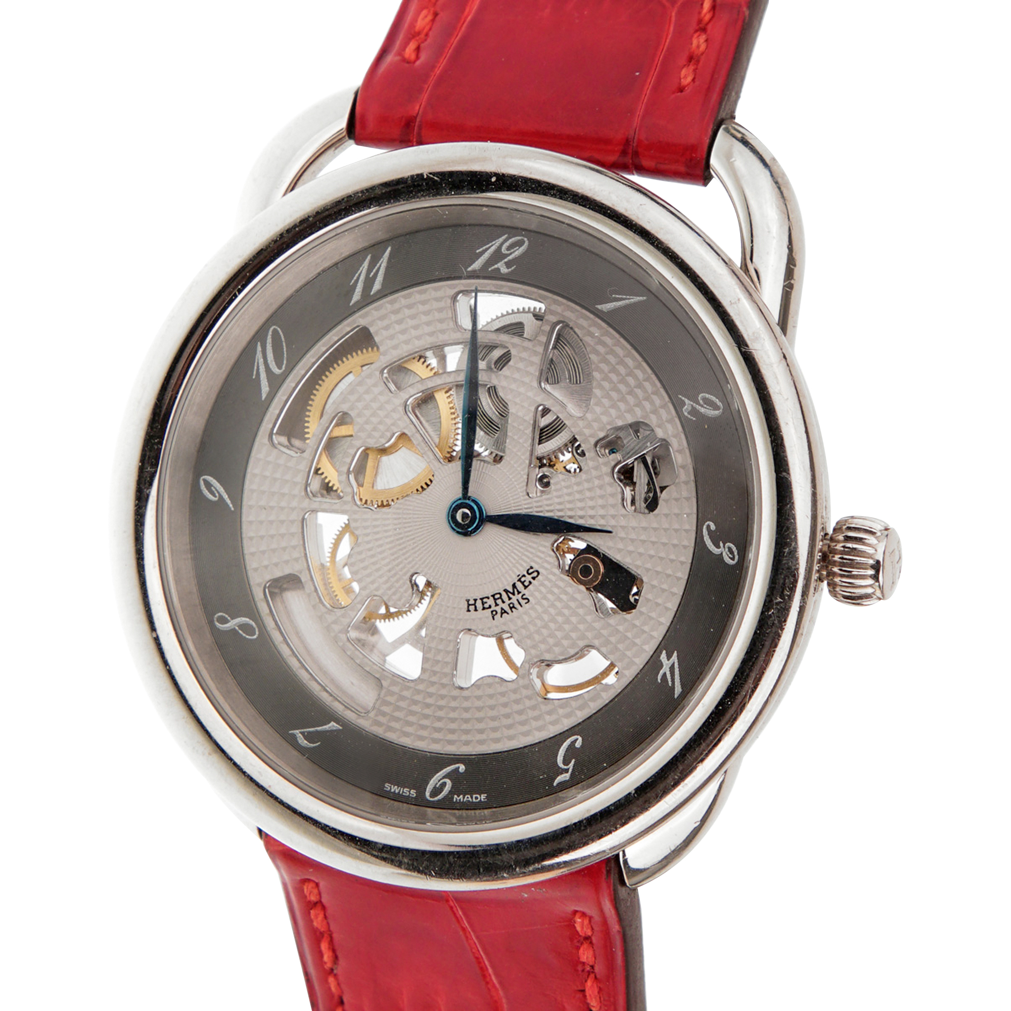 hermes skeleton watch