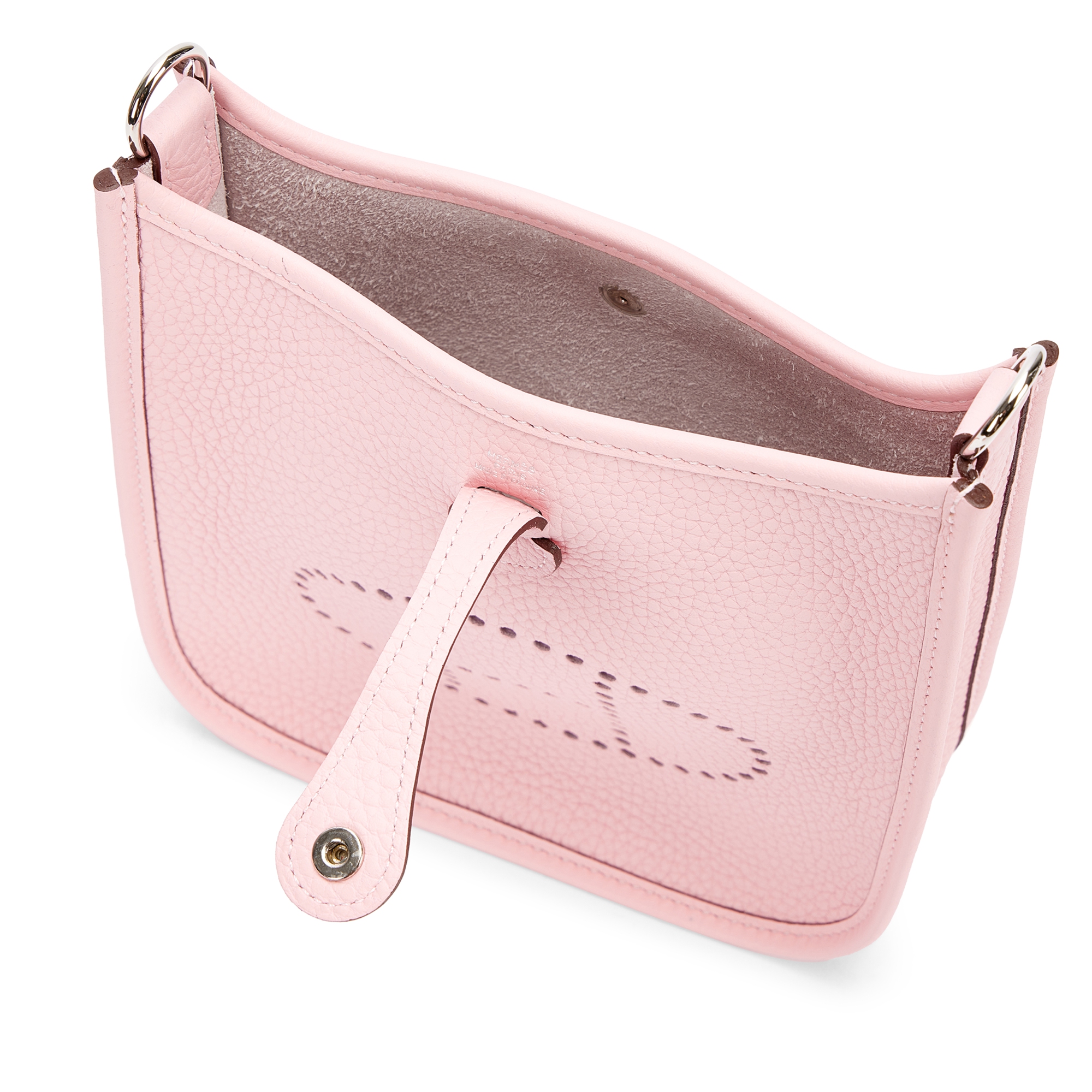 HermesミニエブリンRose Sakura Silver TPM 16 HERMES Evelyne Bag Mini TPM 16 Rose Sakura Hardware