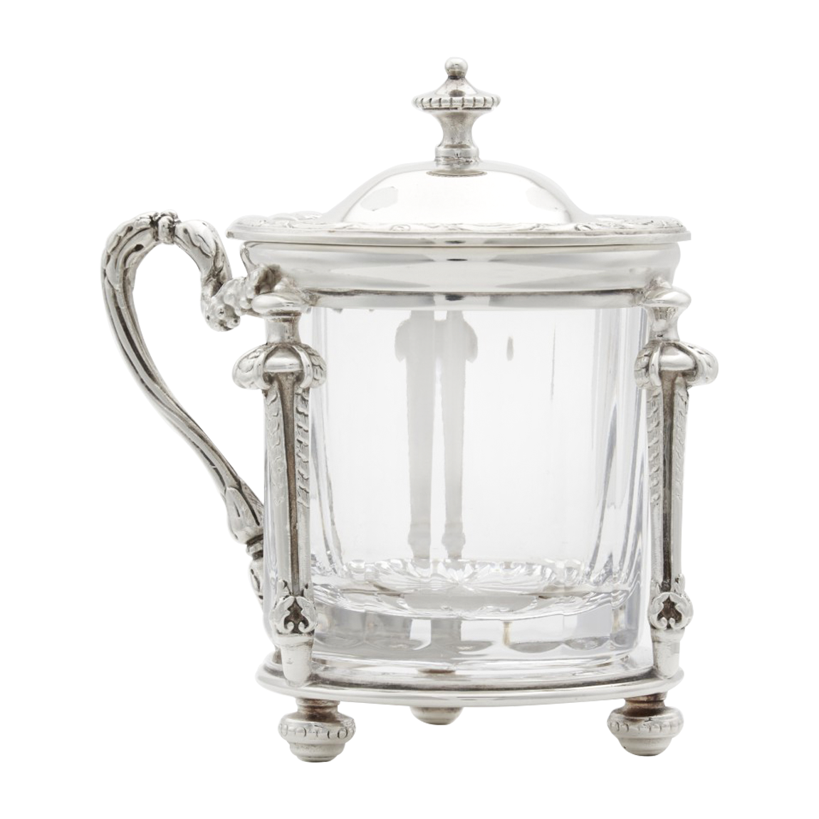 Christofle Marly Sterling Silver Mustard Pot Available For Immediate