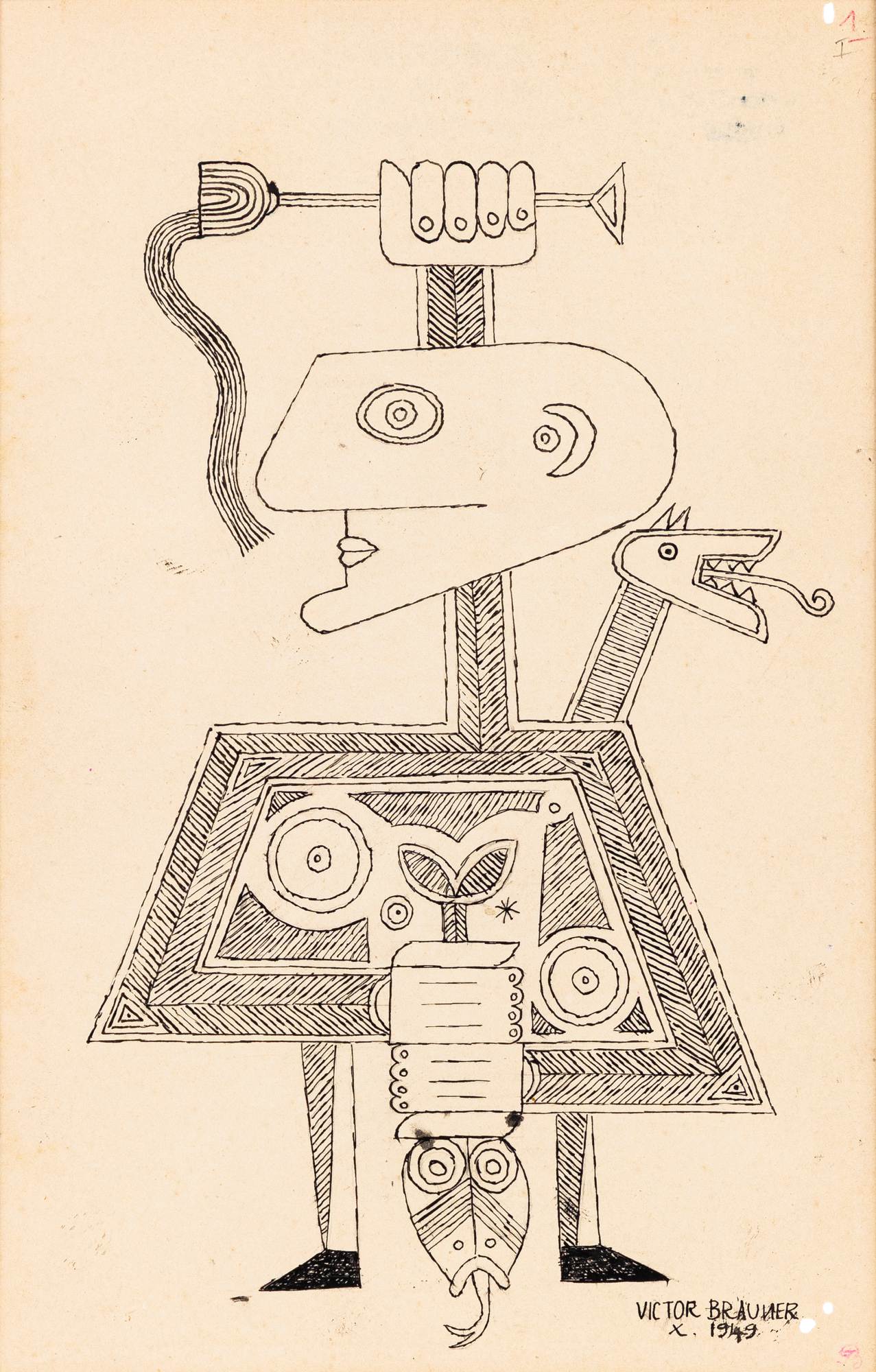Victor Brauner、SUR LE QUAI、海外版超希少レゾネ Victor Brauner | Art for Sale, Results & Biography | Sotheby's