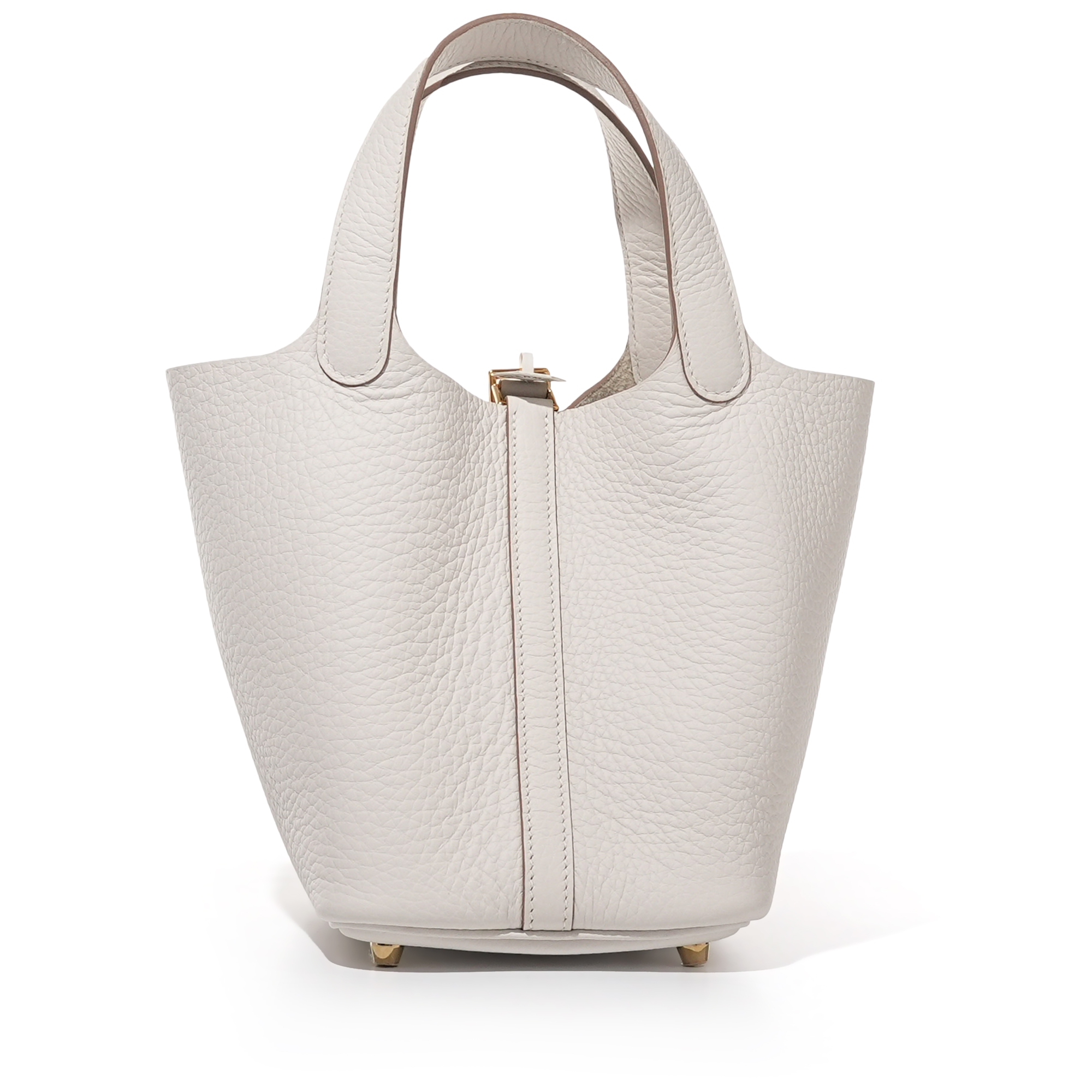すぐお届け・国内発送【Gris Pale】HERMES Picotin Lock 18 PM Hermes Picotin Lock bag 18/PM Pearl grey Clemence leather