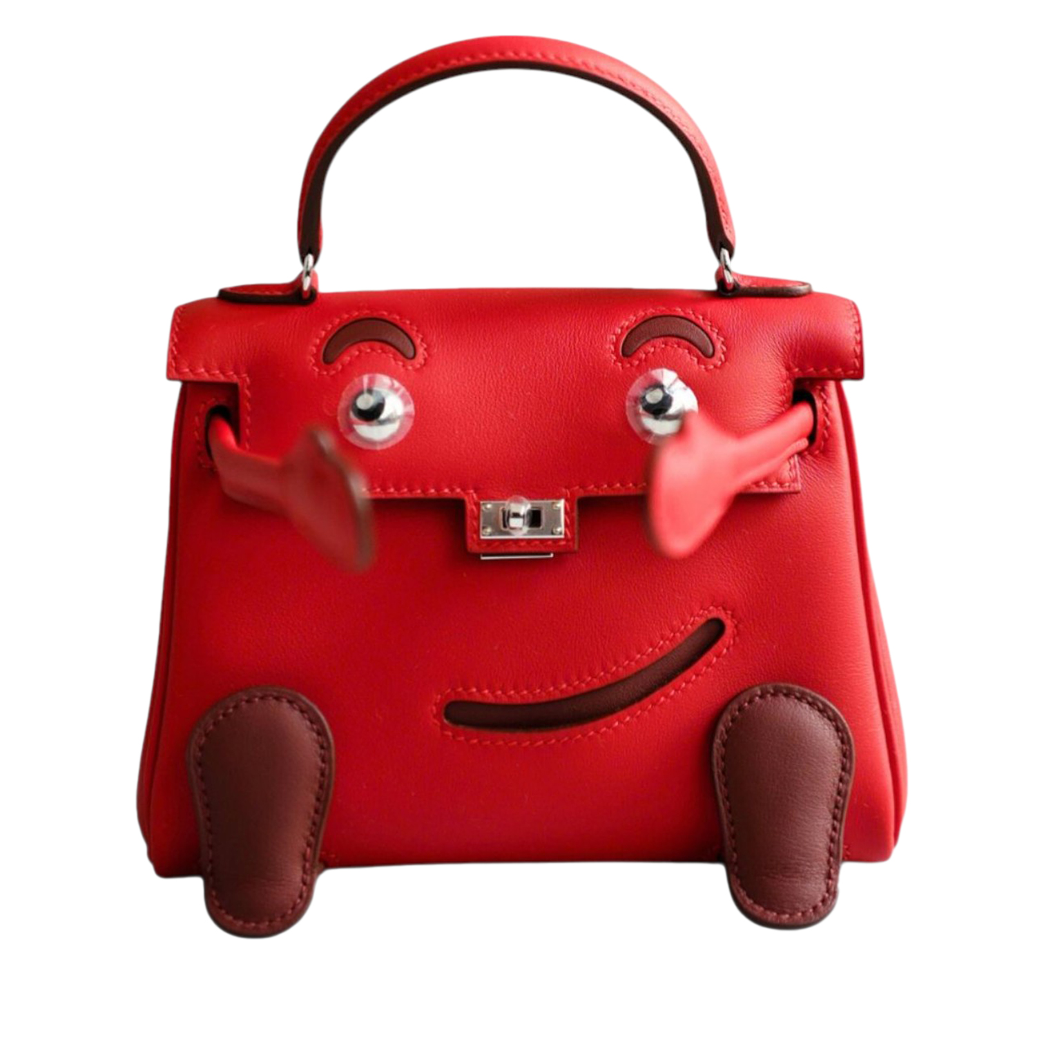 エルメス　アールディ Hermès Rodeo Coeur PM Charm Rose Darling/Rouge Radieux/Celeste