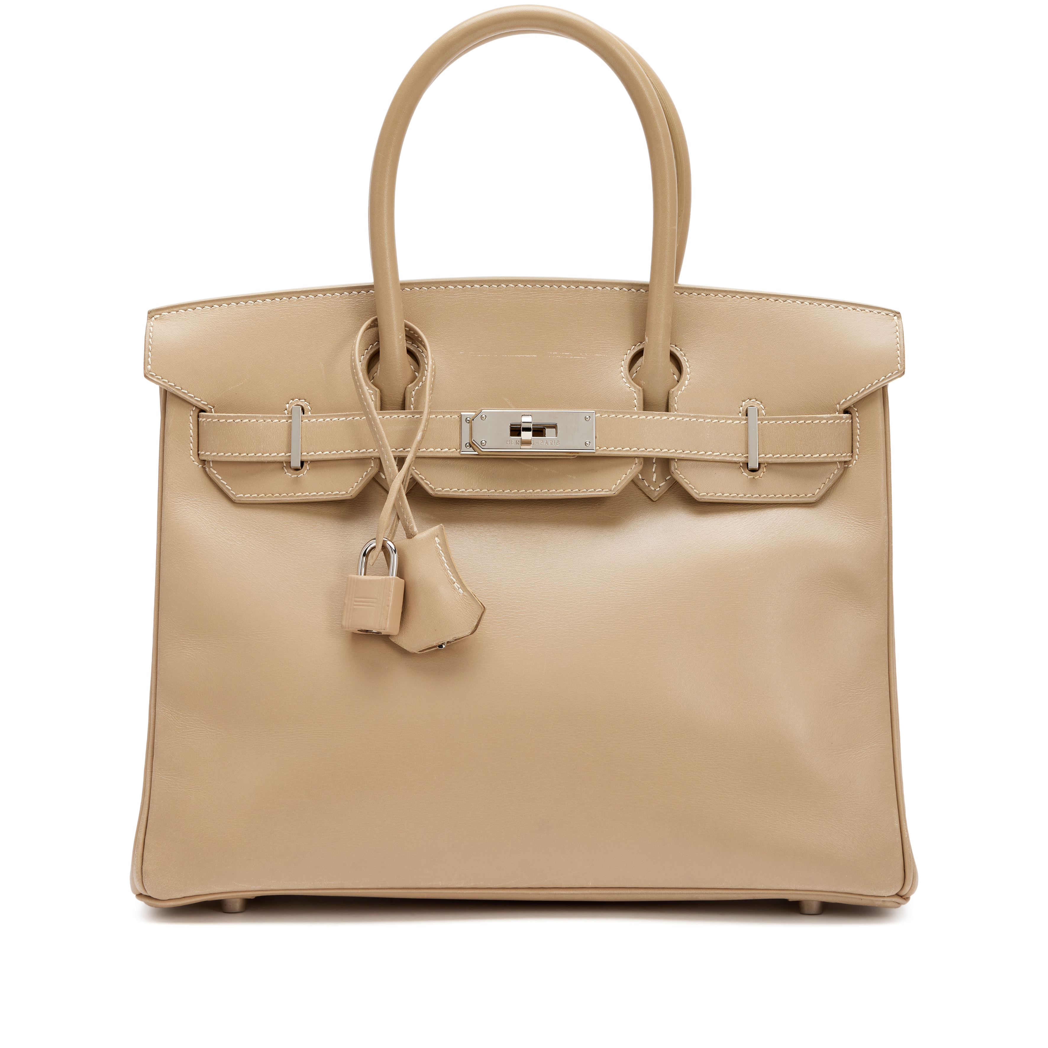 Hermès Argile Box Calf Birkin 30 Palladium Hardware, 2003