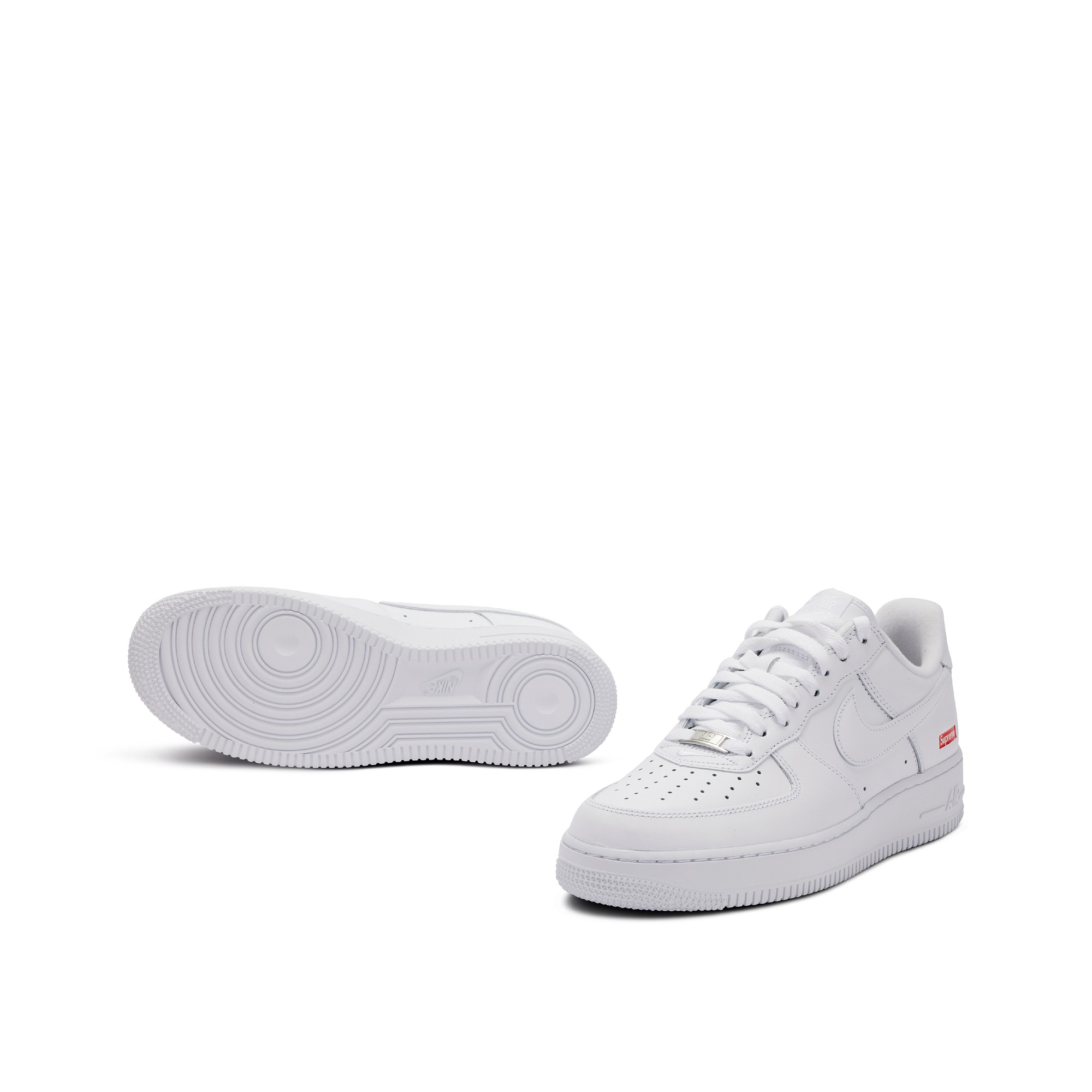 Nike Nike Air Force 1 Low Supreme Box Logo White | Size 8