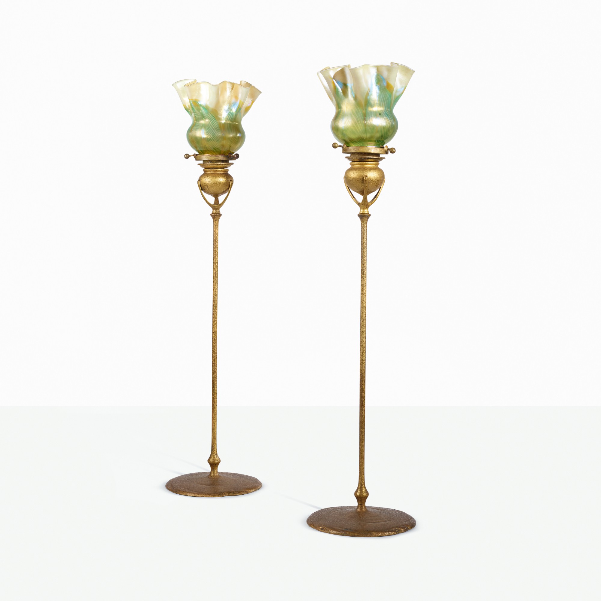 TIFFANY STUDIOS PAIR OF CANDLESTICKS Design 2020 Sotheby's