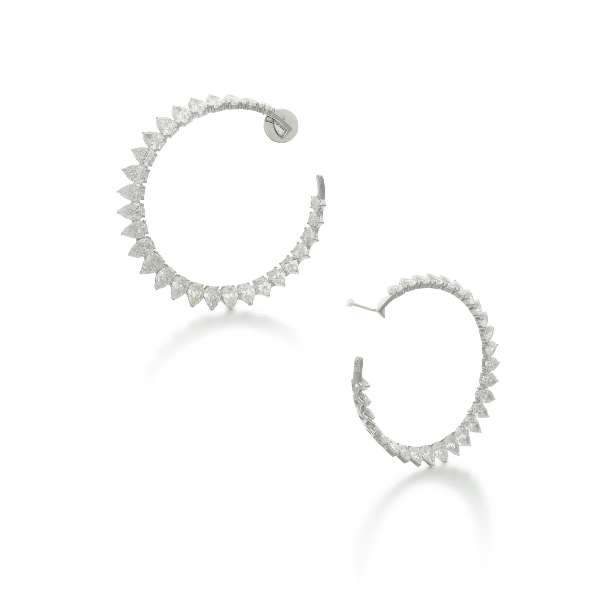 Pair of diamond hoops Fine Jewels Sotheby's
