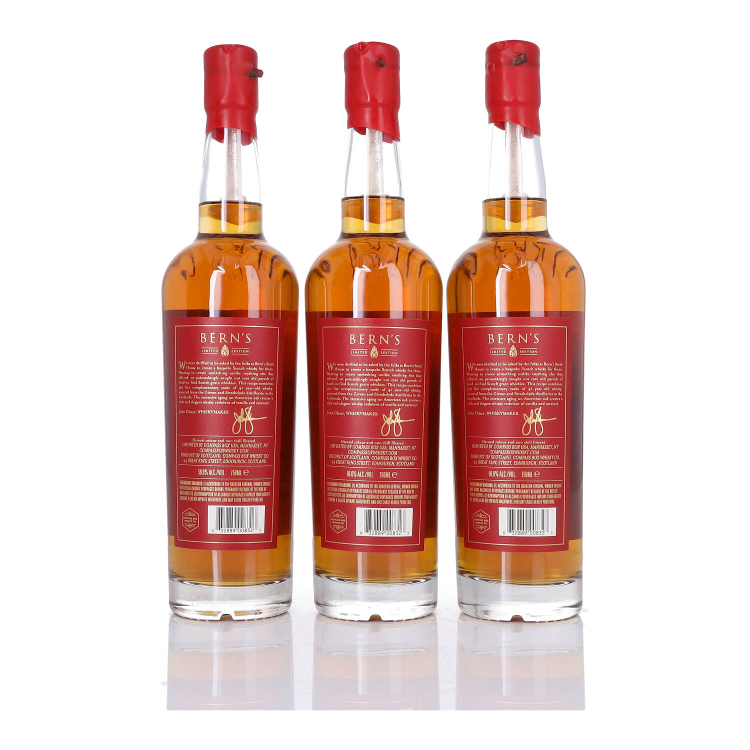 Compass Box Bern's 41 Year Old 50.6 abv NV (3 BT 75cl) Whisky & Whiskey The Camouflage