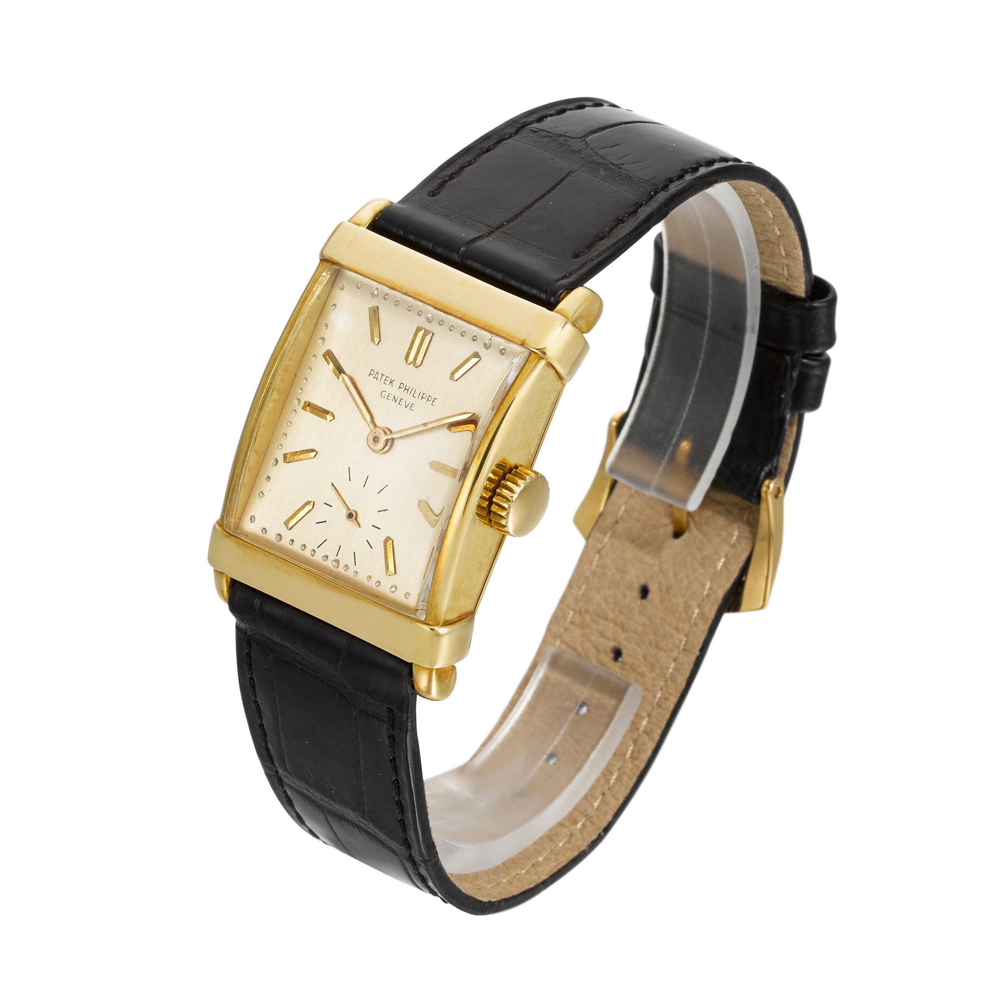 PATEK PHILIPPE | 'CHINESE' LARGE, REF 2531 YELLOW GOLD RECTANGULAR ...