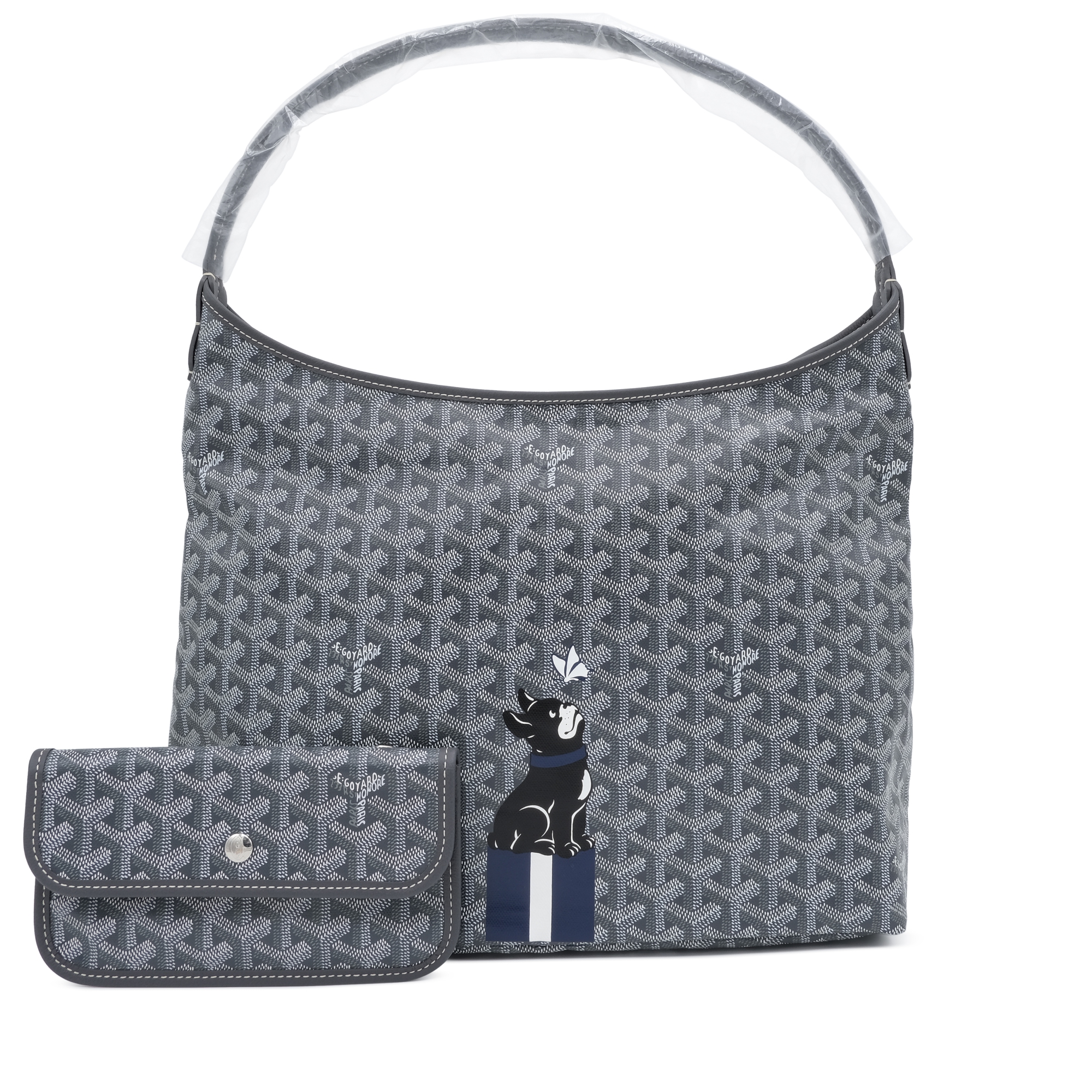 在庫わずか★送料込♪【GOYARD】Boheme Hobo PM バッグ Grey GOYARD Goyardine Boheme Hobo Grey 1588228 | FASHIONPHILE