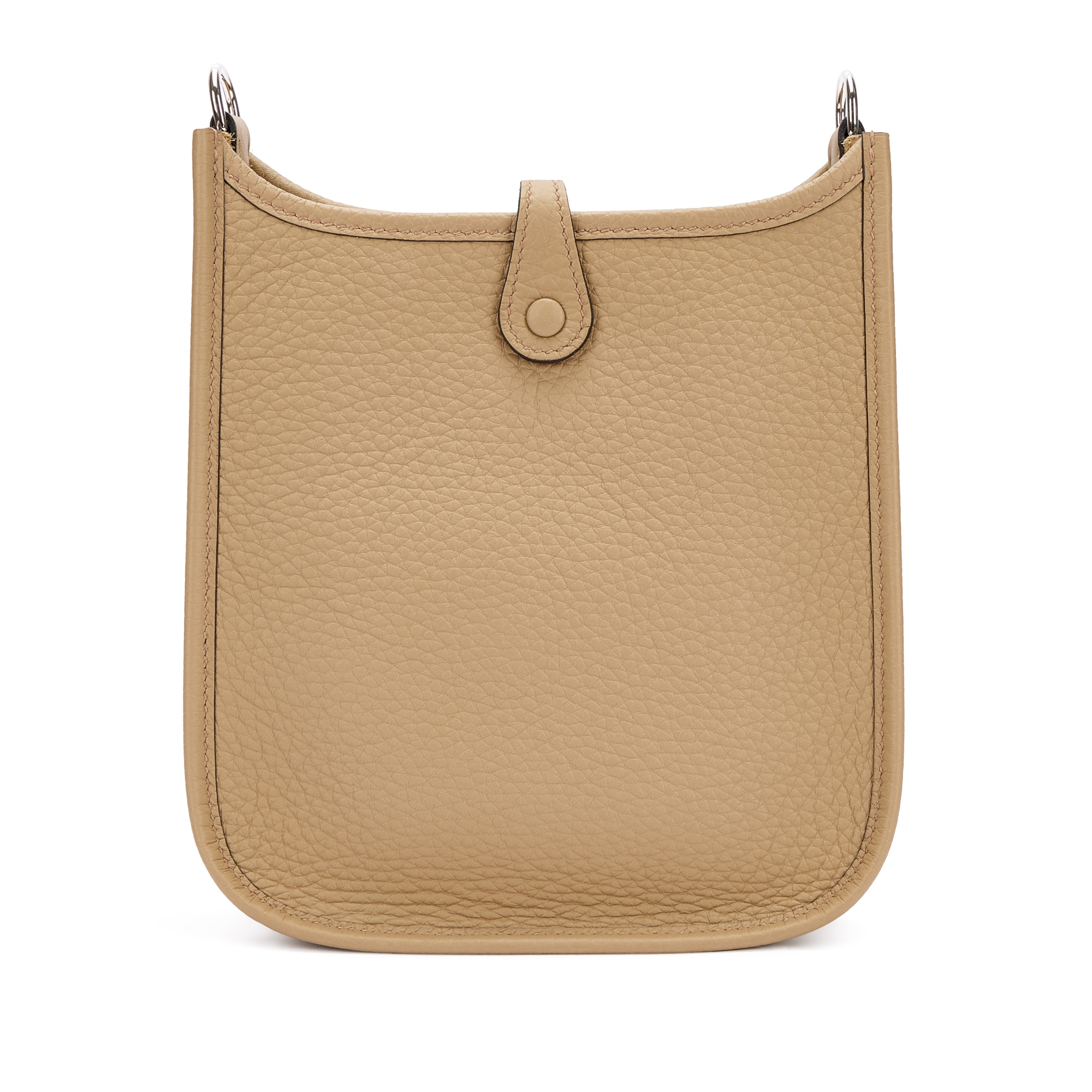 ミニエヴリン（Mini　Evelyne）TPM/ベージュマルファ Hermès Beige Marfa Clemence Mini Evelyne II TPM 16 Palladium