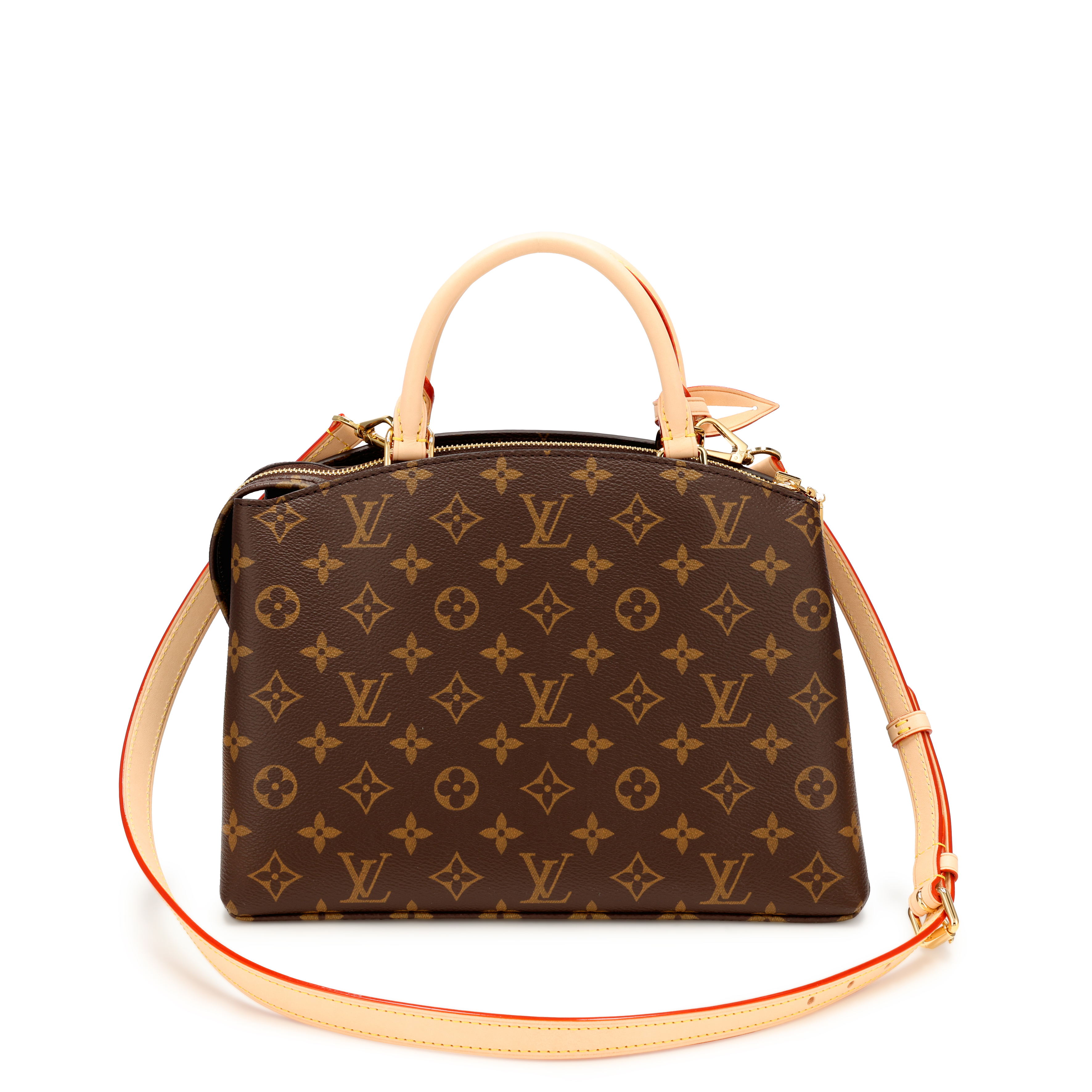 Louis Vuitton Ebene Monogram Coated Canvas Petit Palais Gold