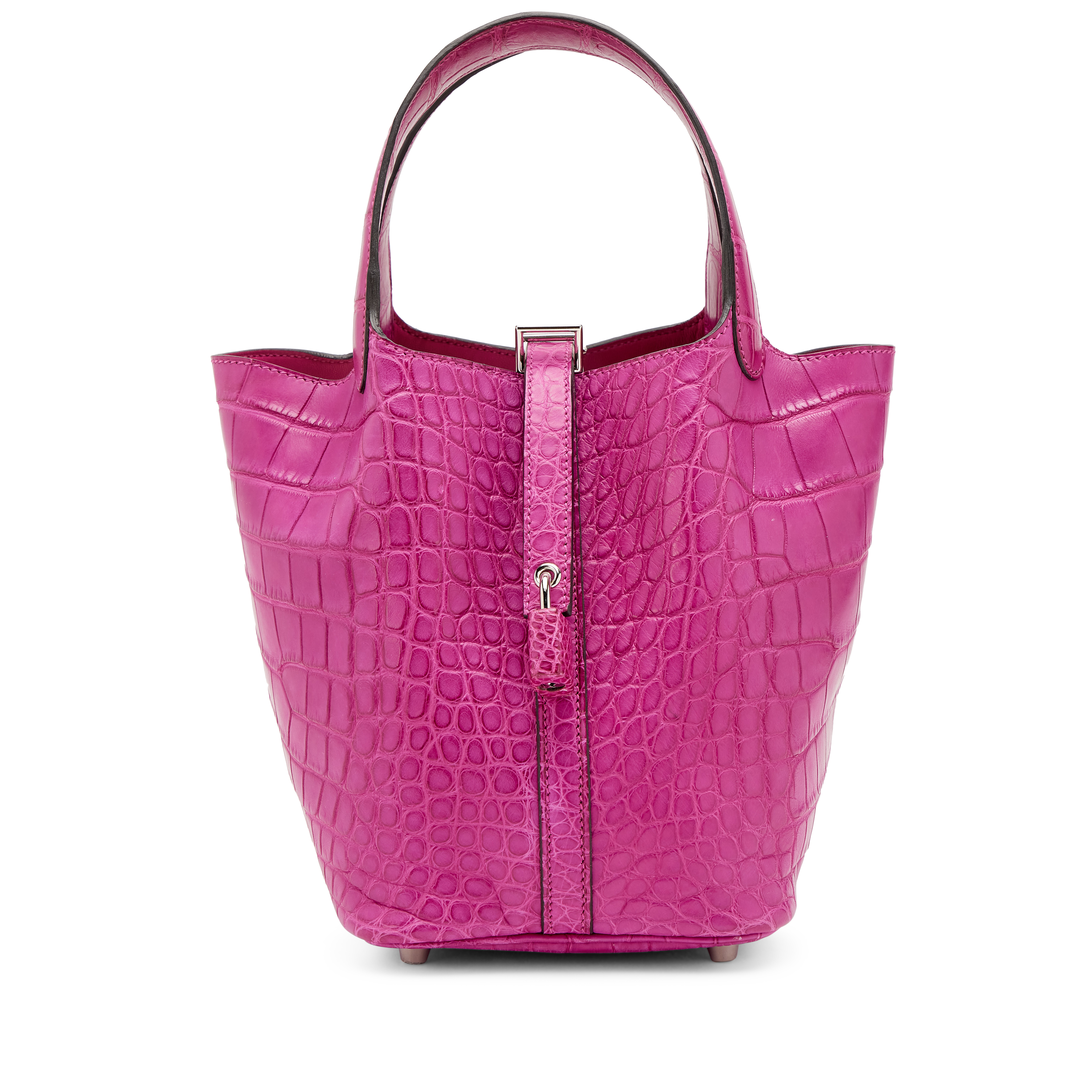 Hermès Rose Scheherezade Matte Mississippiensis Alligator Picotin