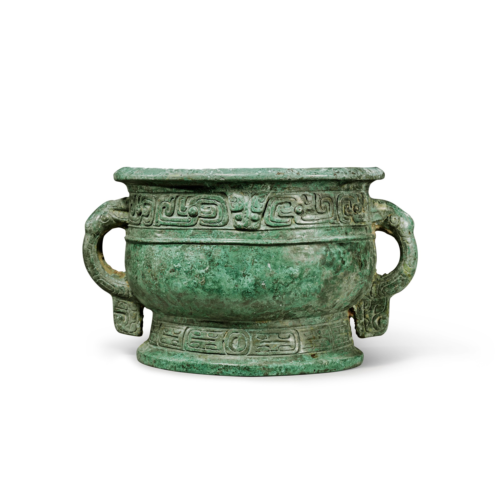 An archaic bronze ritual food vessel (Gui), Western Zhou dynasty | 西周 ...