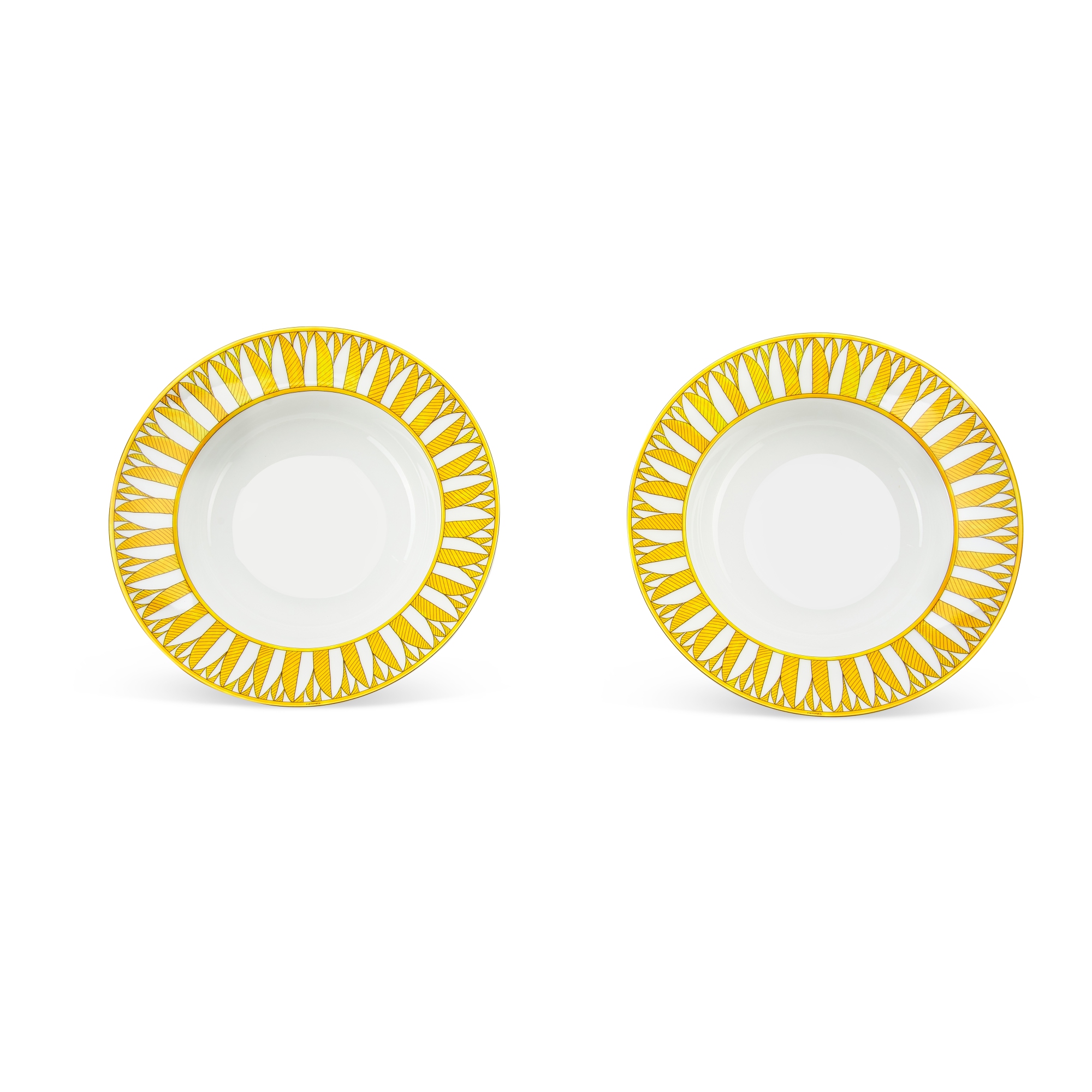 Set of 10 Soleil d'Hermes Porcelain Tableware Set Handbags