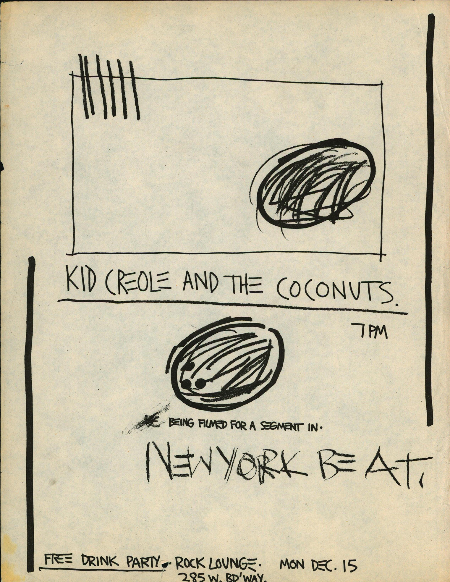 Jean-Michel Basquiat Vintage Downtown 81 / New York Beat Movie