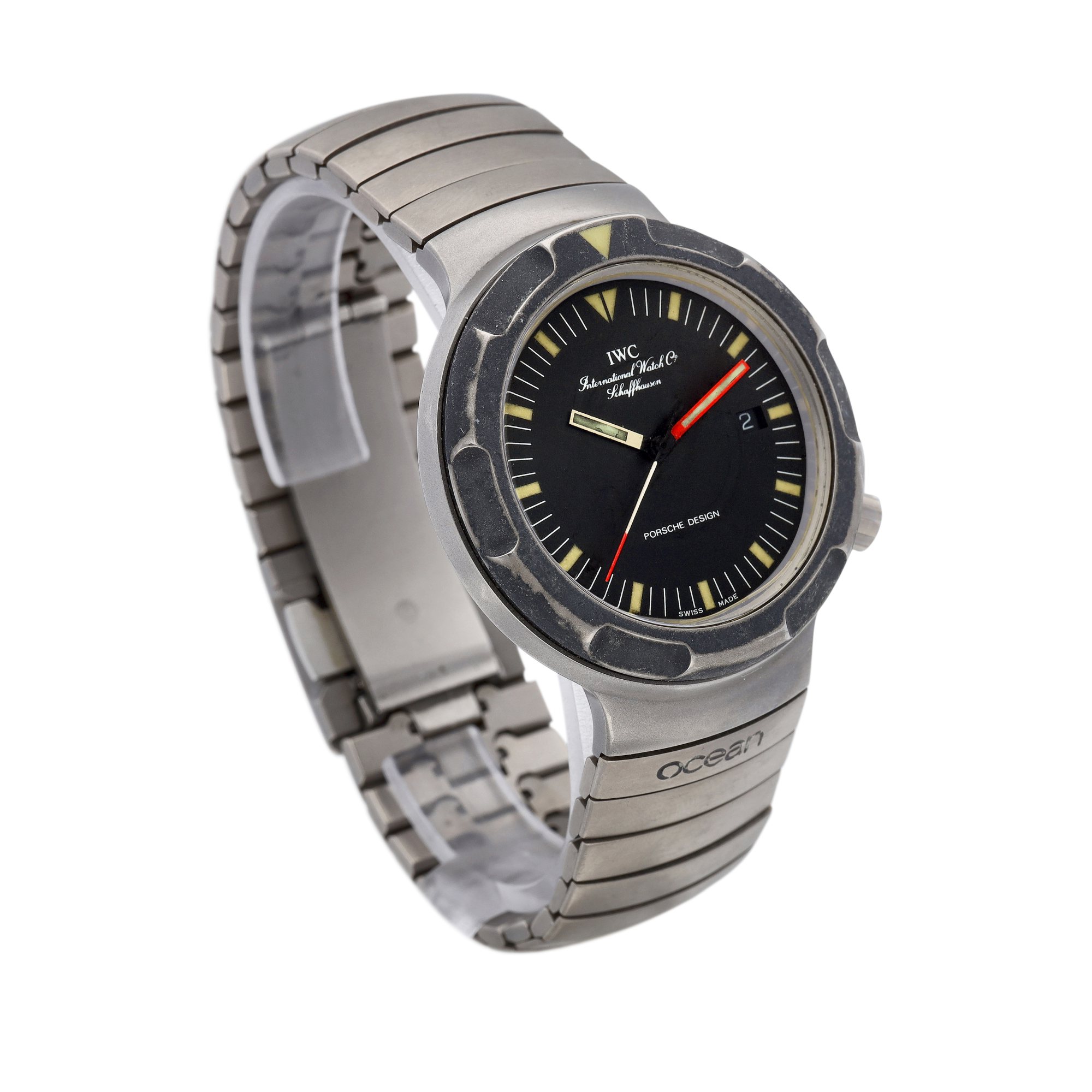 OH済み 初期型 Cal.375 Ref3500】ocean2000 IWC PORSCHE DESIGN