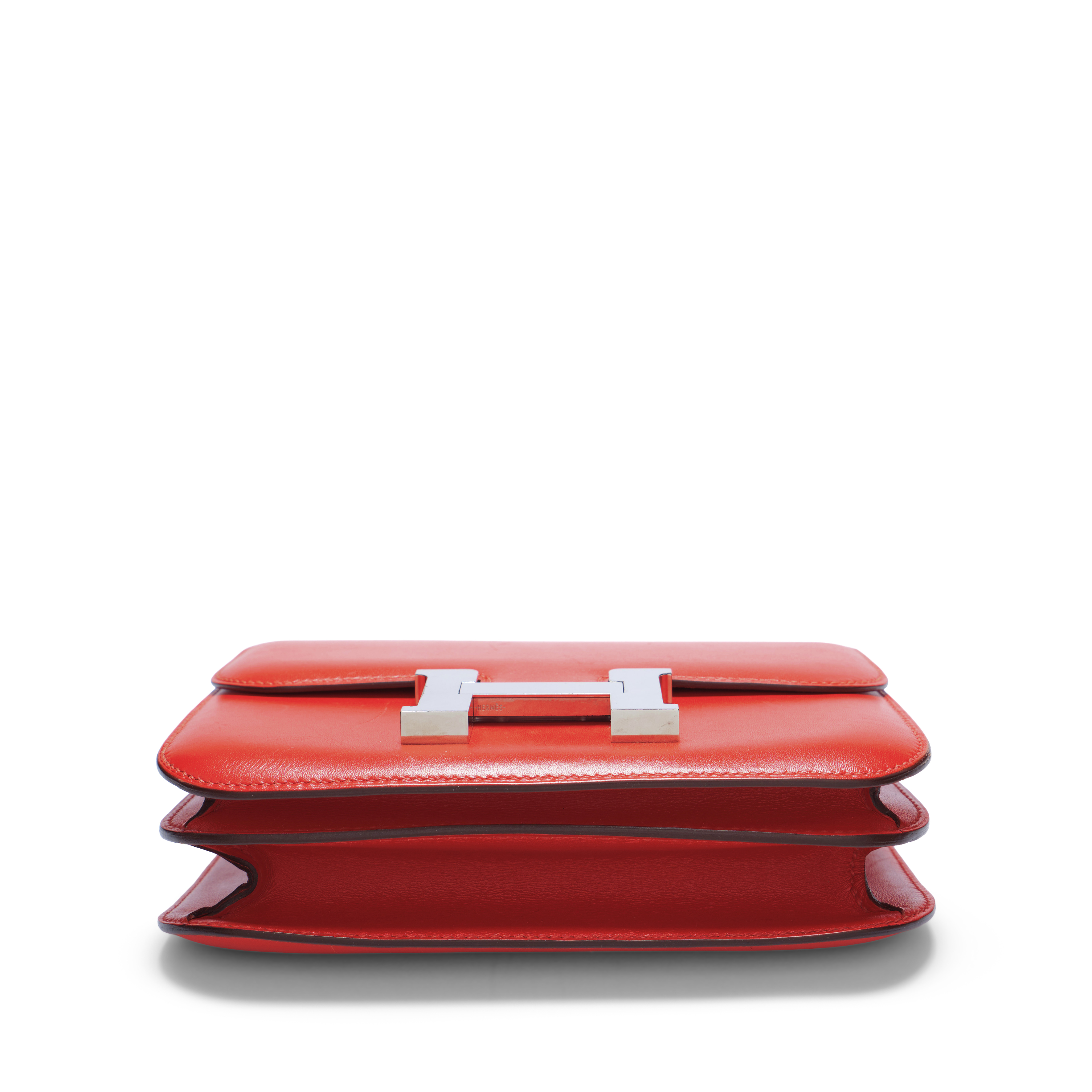 Hermès Capucine Tadelakt Mini Constance 18 Palladium Hardware