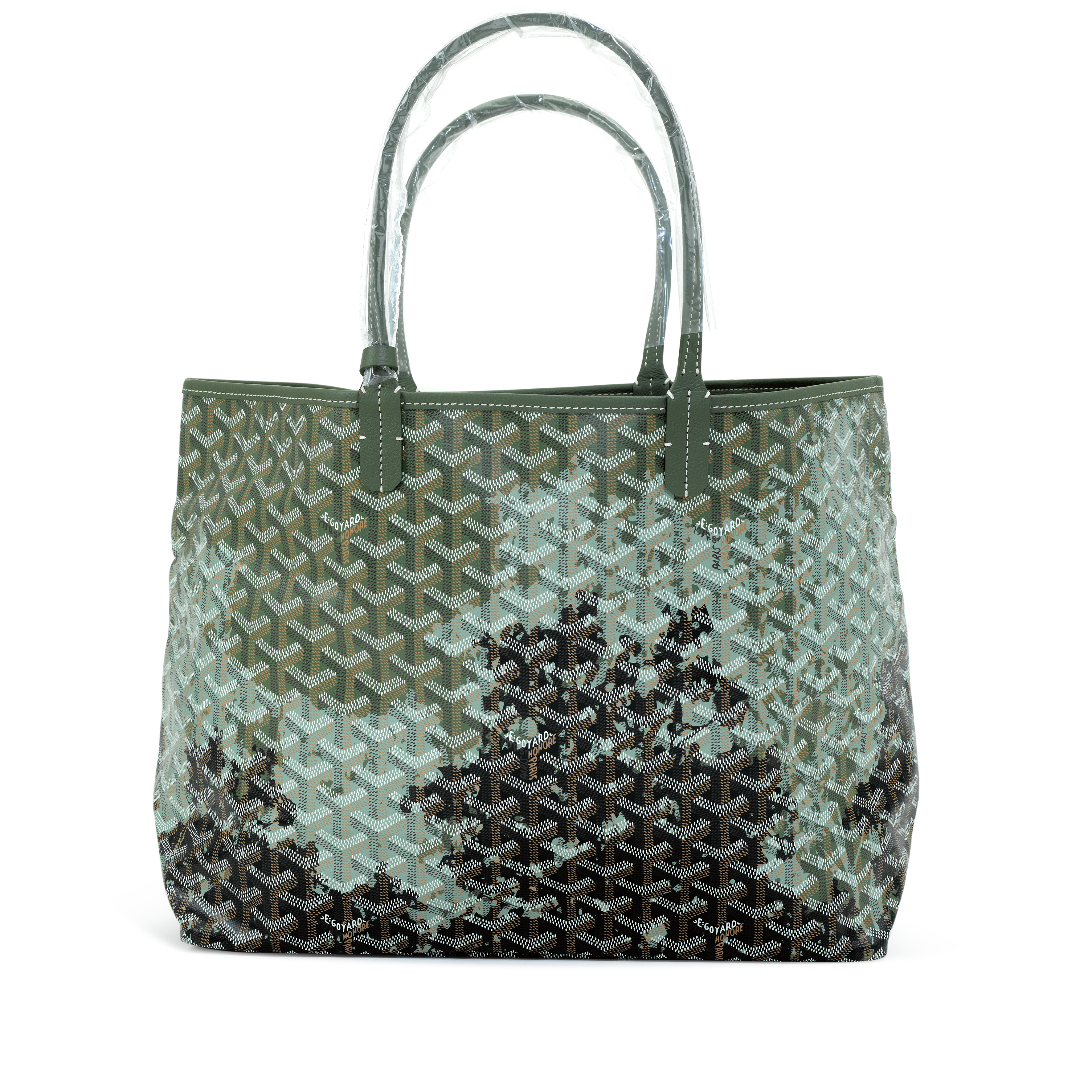 Goyard Canopee Green Goyardine Canvas And Chevroches