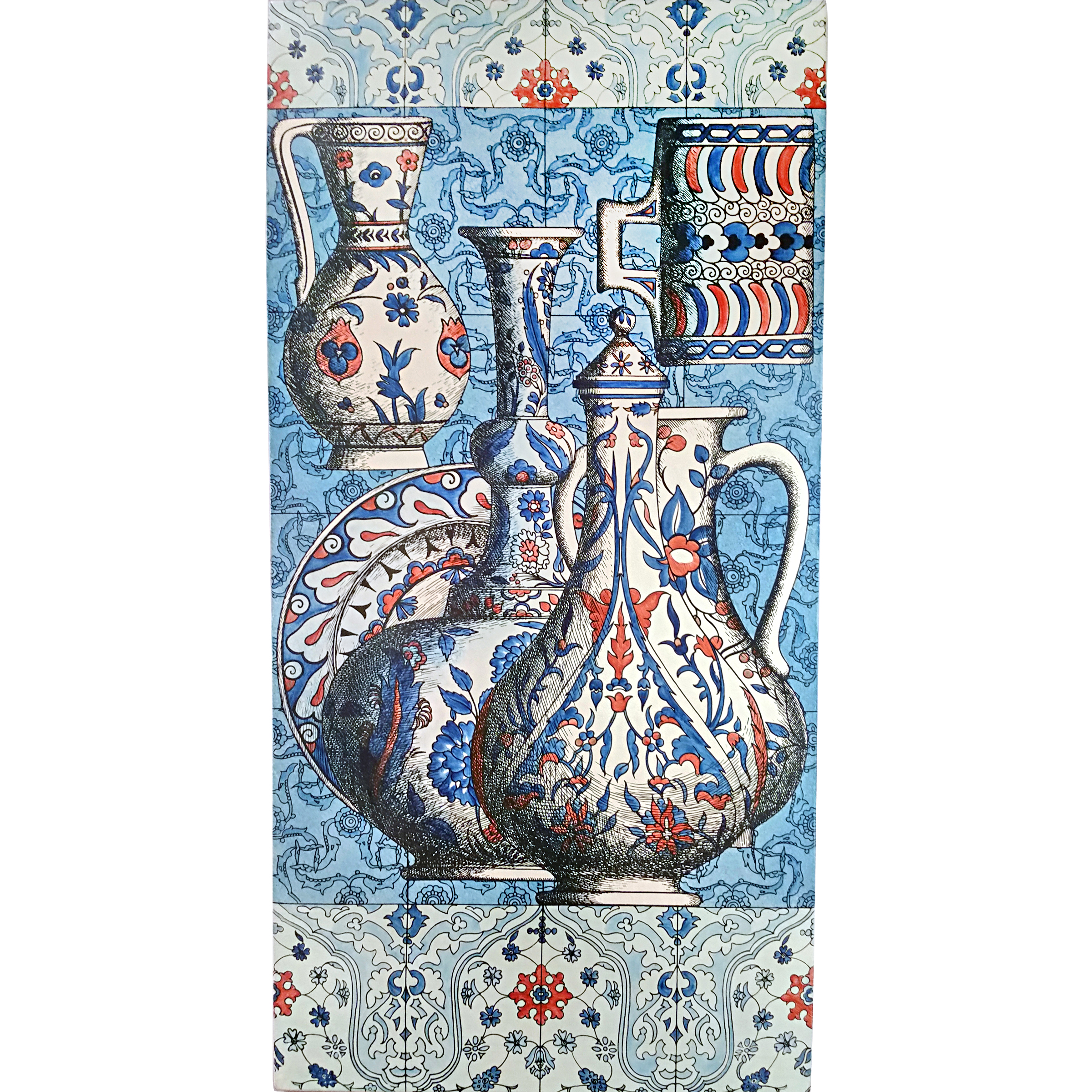 Piero Fornasetti Vintage Large Special Commission Iznik Plaque